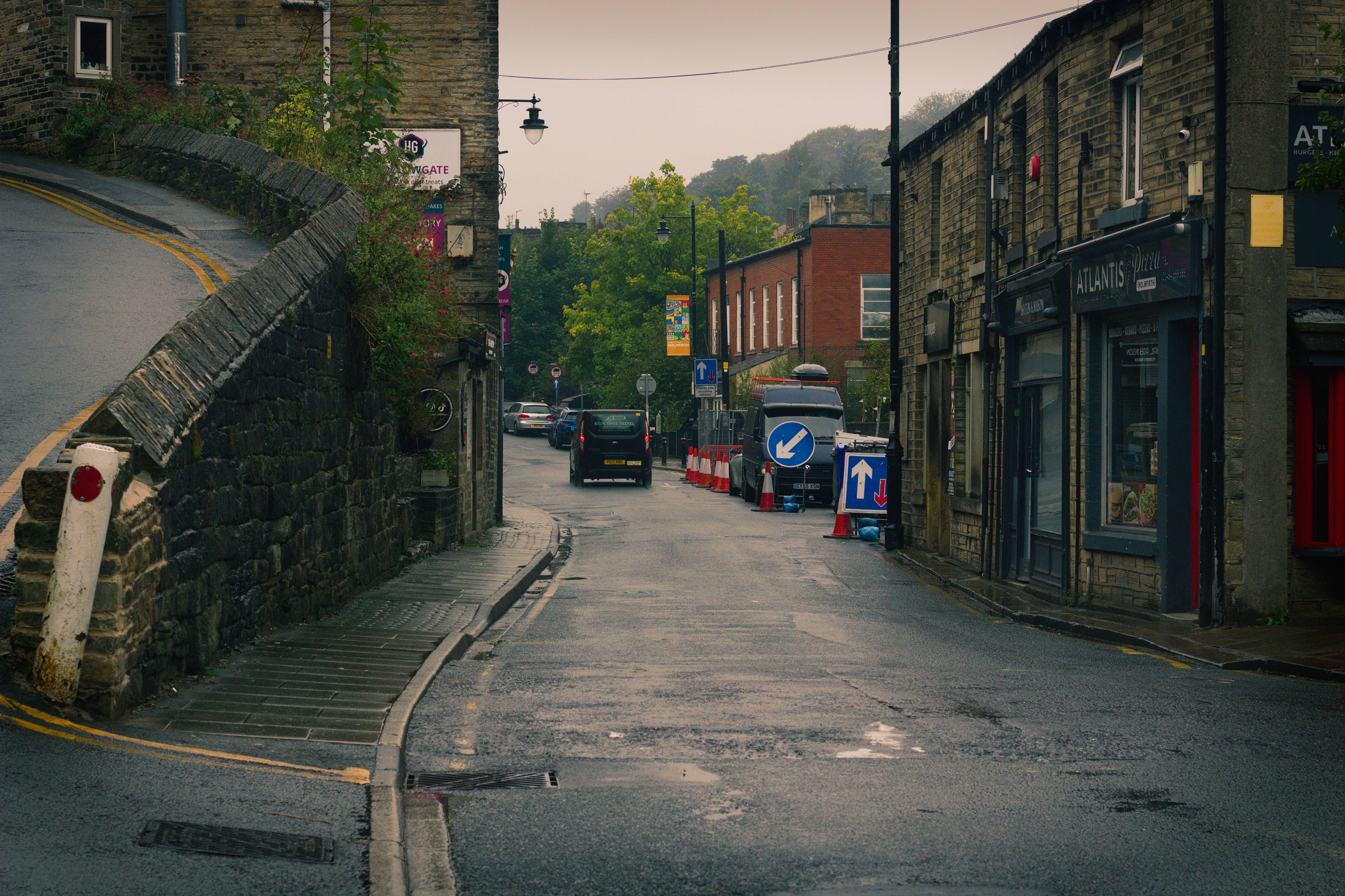 Capturing Rainy Moments: Street Photography in Holmfirth