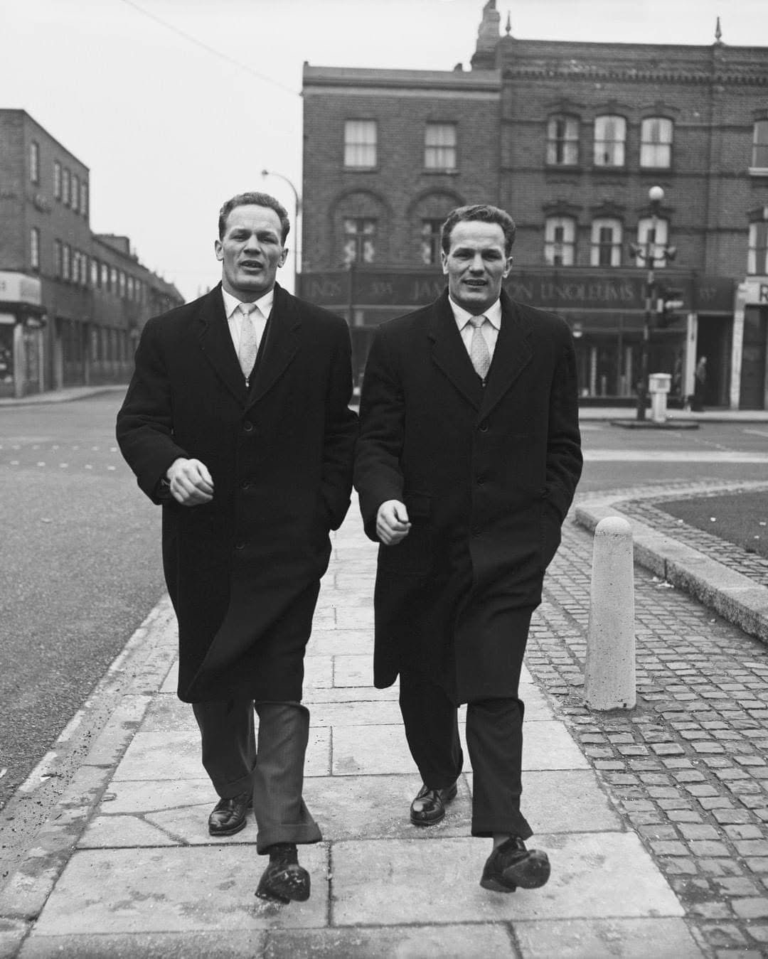 Legendary heavyweight champion Henry Cooper and his twin brother George
