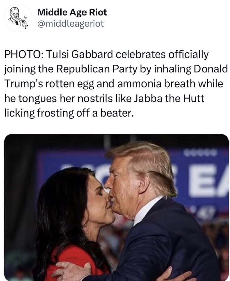 An unexpected lovefest between Trump and Tulsi!