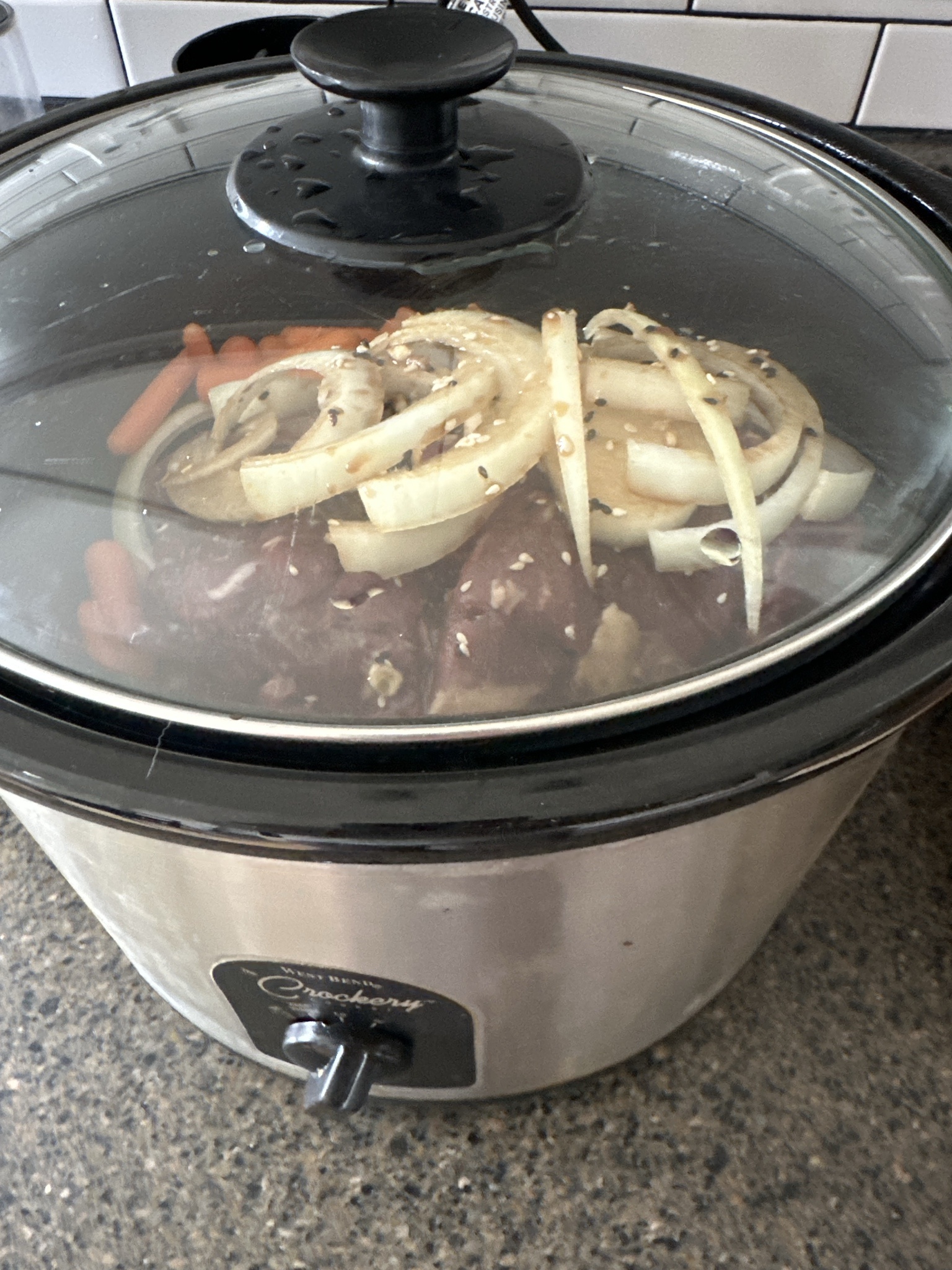 Savory beef strips ready to transform into teriyaki goodness for dinner