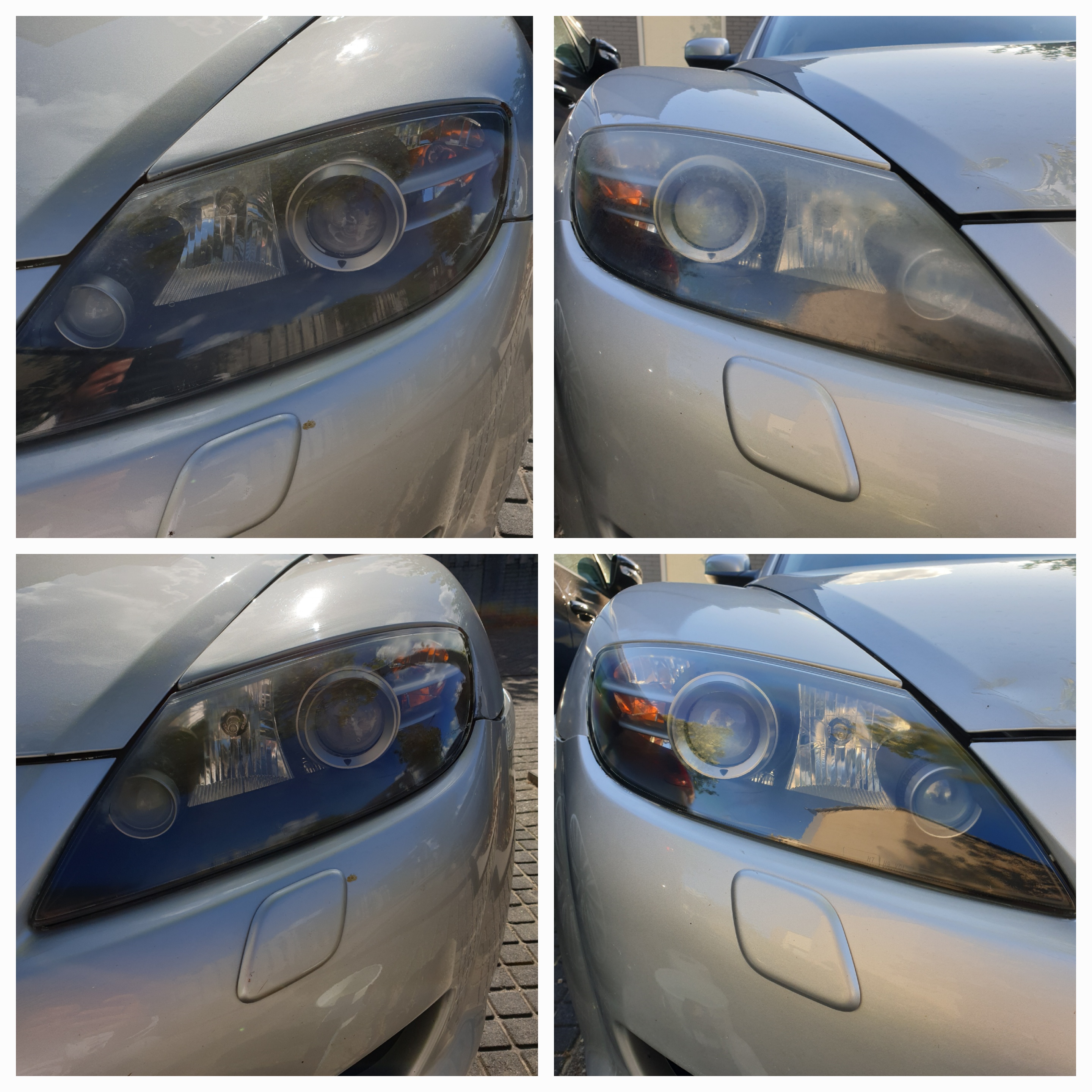 The amazing results of headlight polishing