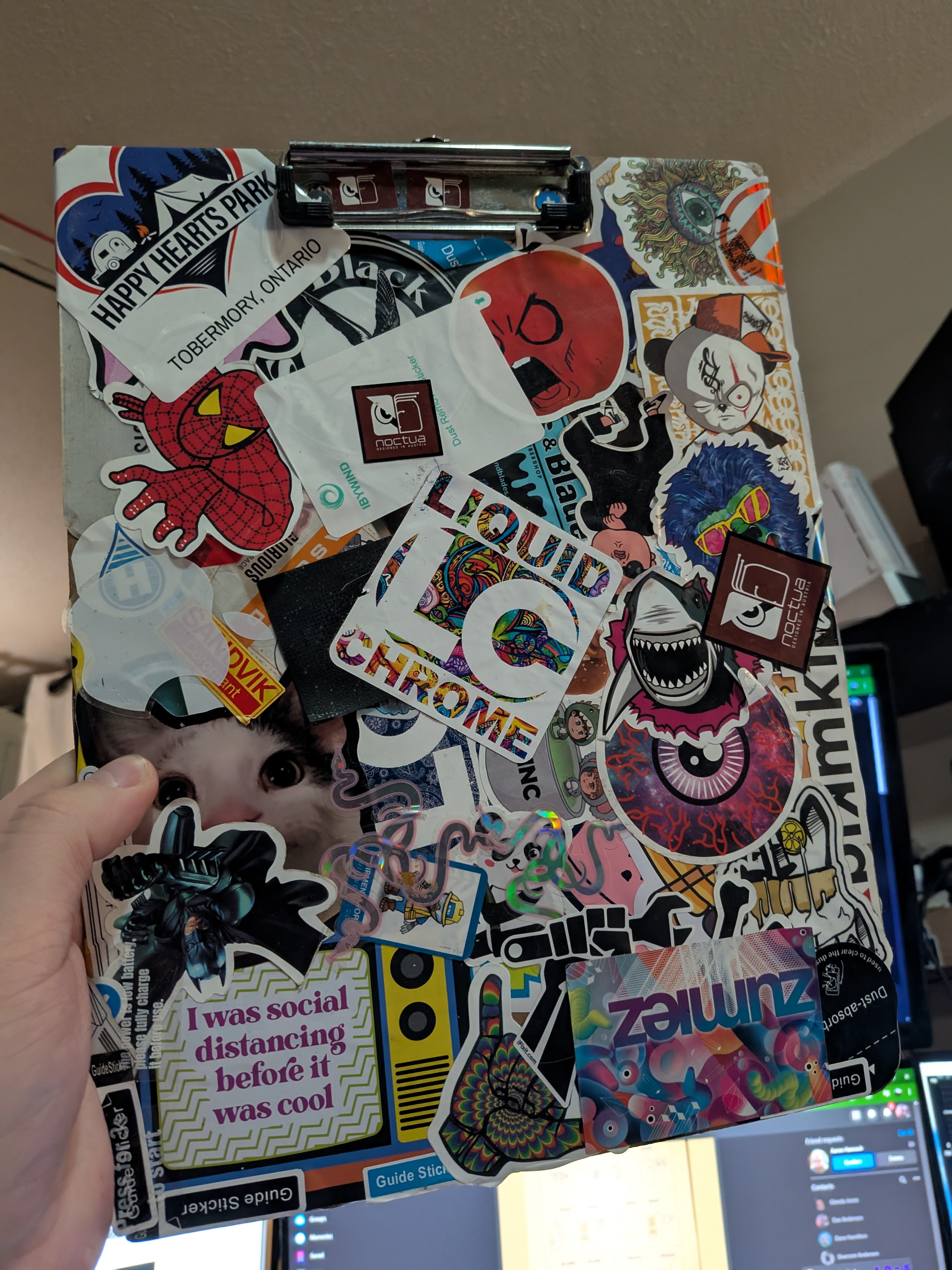 Creative Stickerbombing on My Clipboard