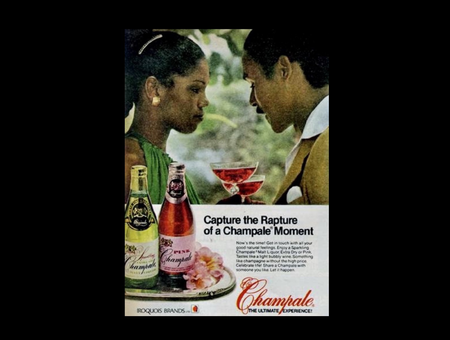 Throwback to a 1970s Champale Advertisement