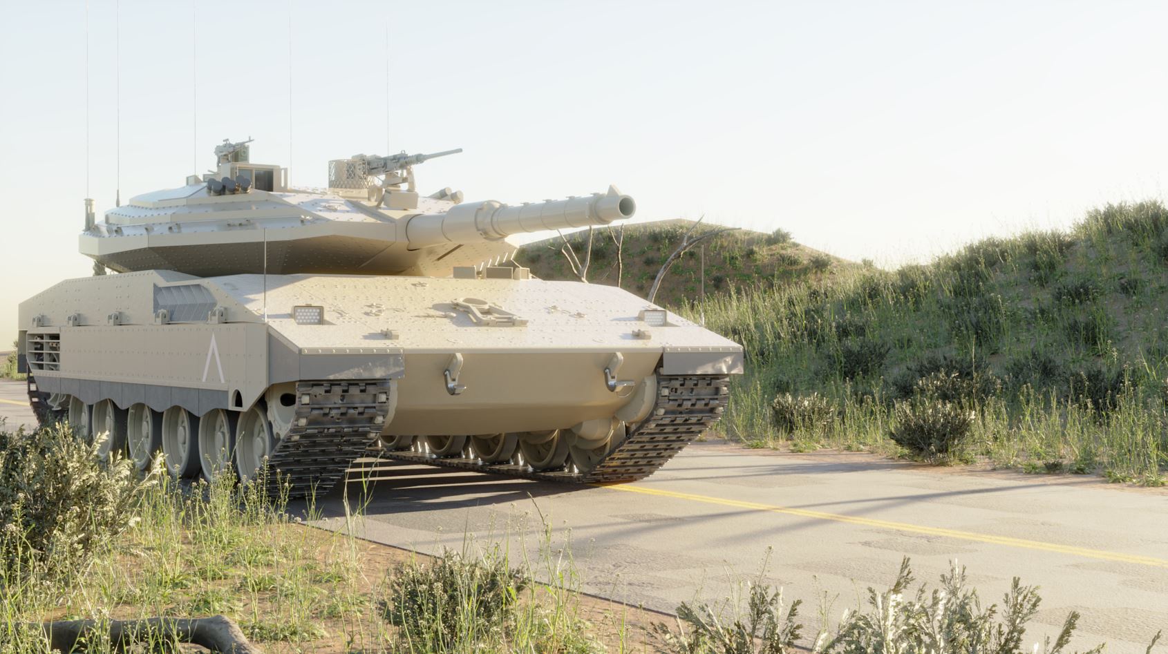 Check out my latest 3D render of a tank model