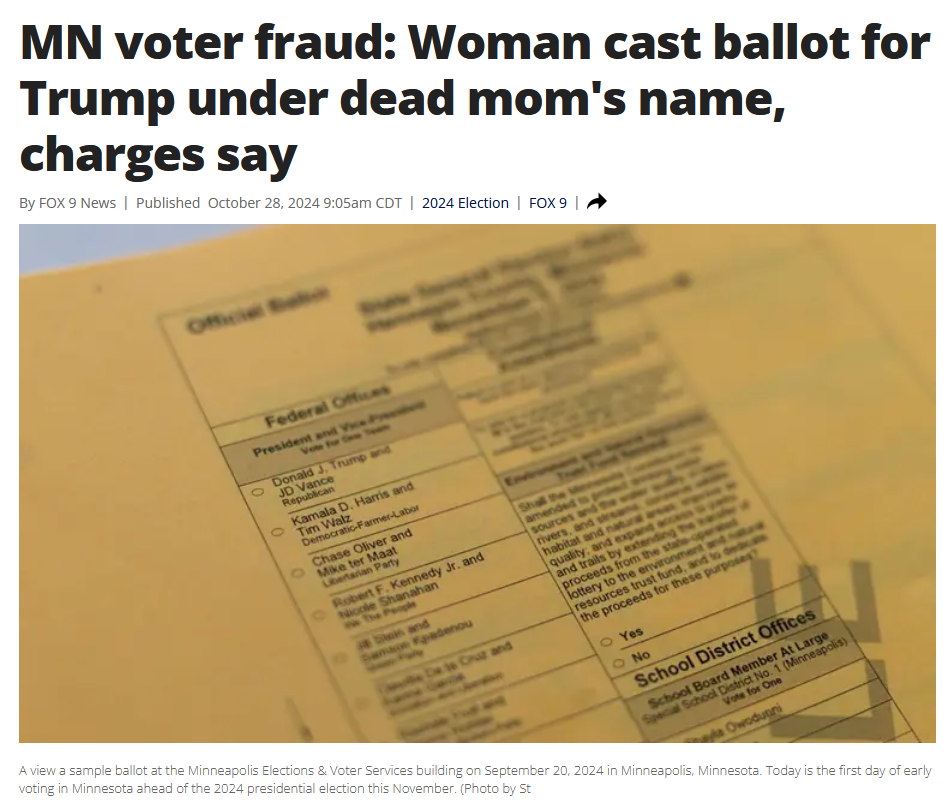 Republicans Unintentionally Confirm Voter Fraud Exists by Committing It Themselves, Part 87
