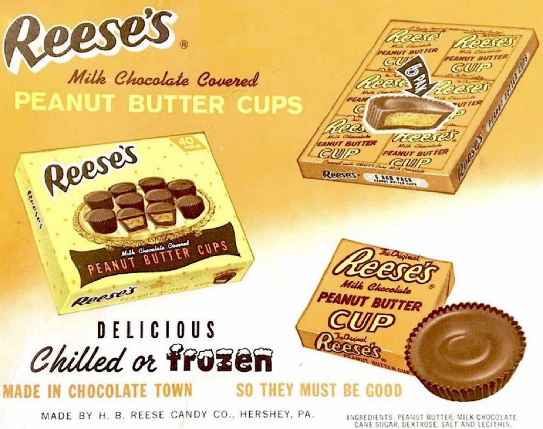 On this day in 1928, H.B. Reese brought us the beloved Reese’s Peanut Butter Cups.