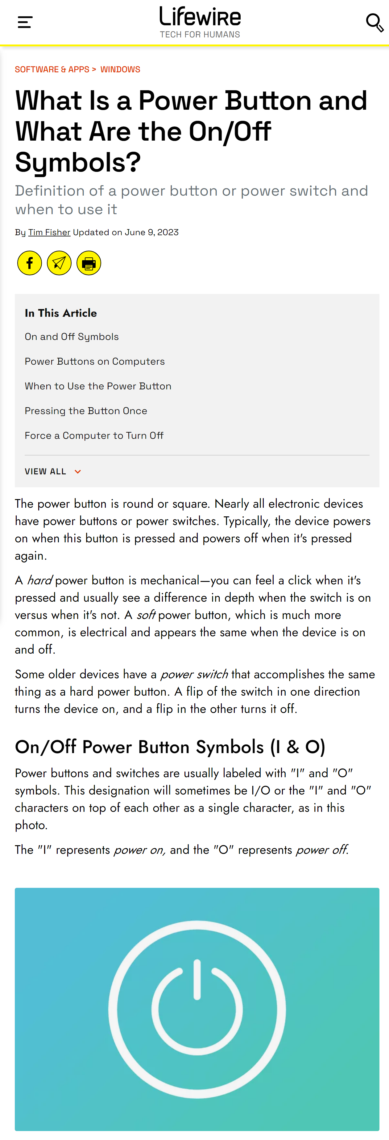 Ever wonder why we use 'I' for on and 'O' for off? It all comes from the binary number system where '1' means on and '0' means off!