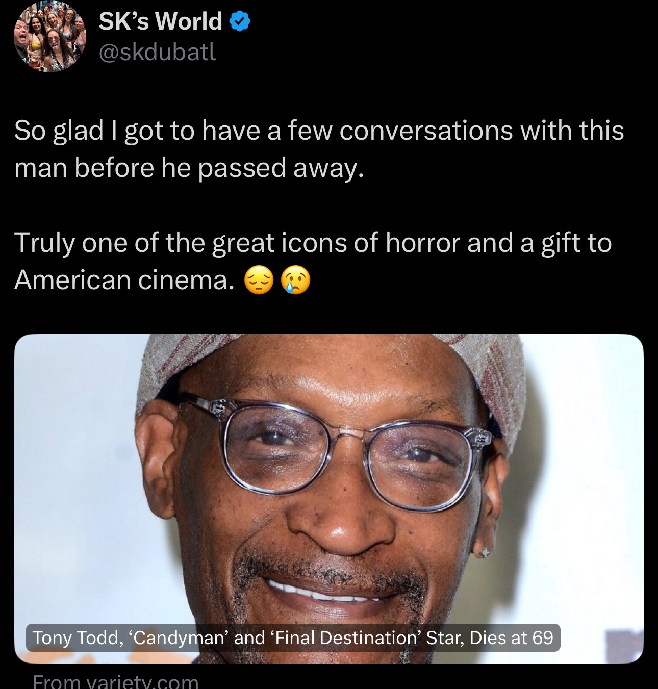 Rest in Peace, Mr. Todd: A Tribute