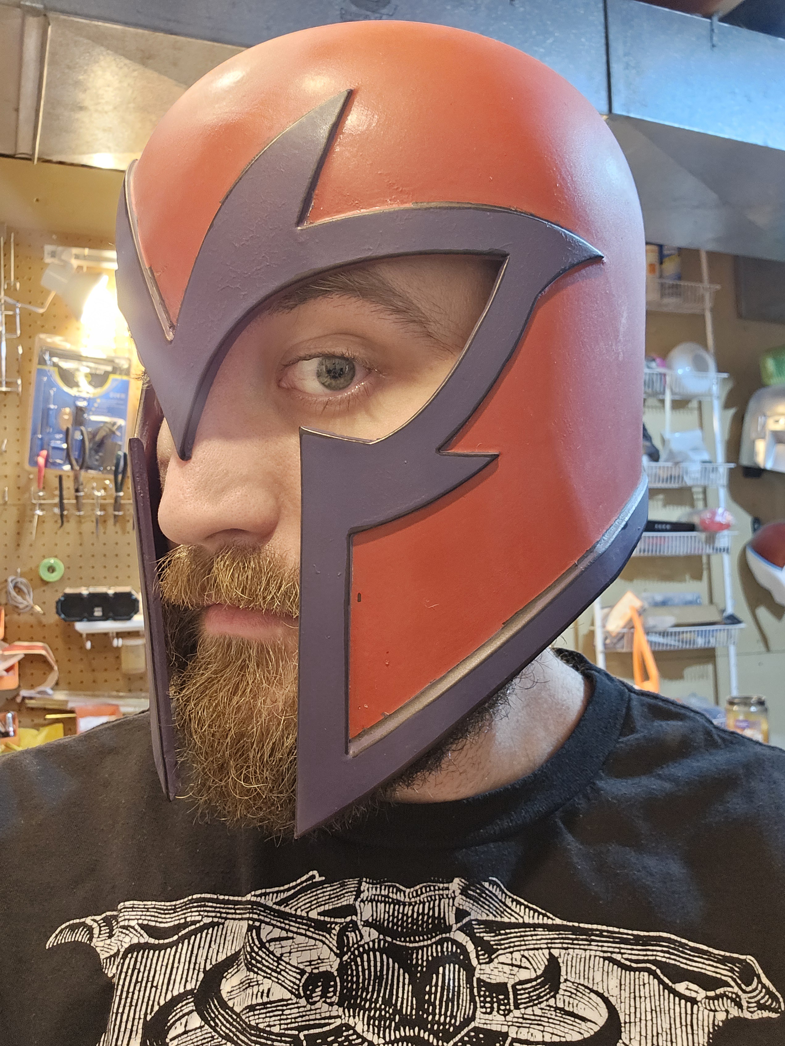 Check out my latest helmet project inspired by Magneto!