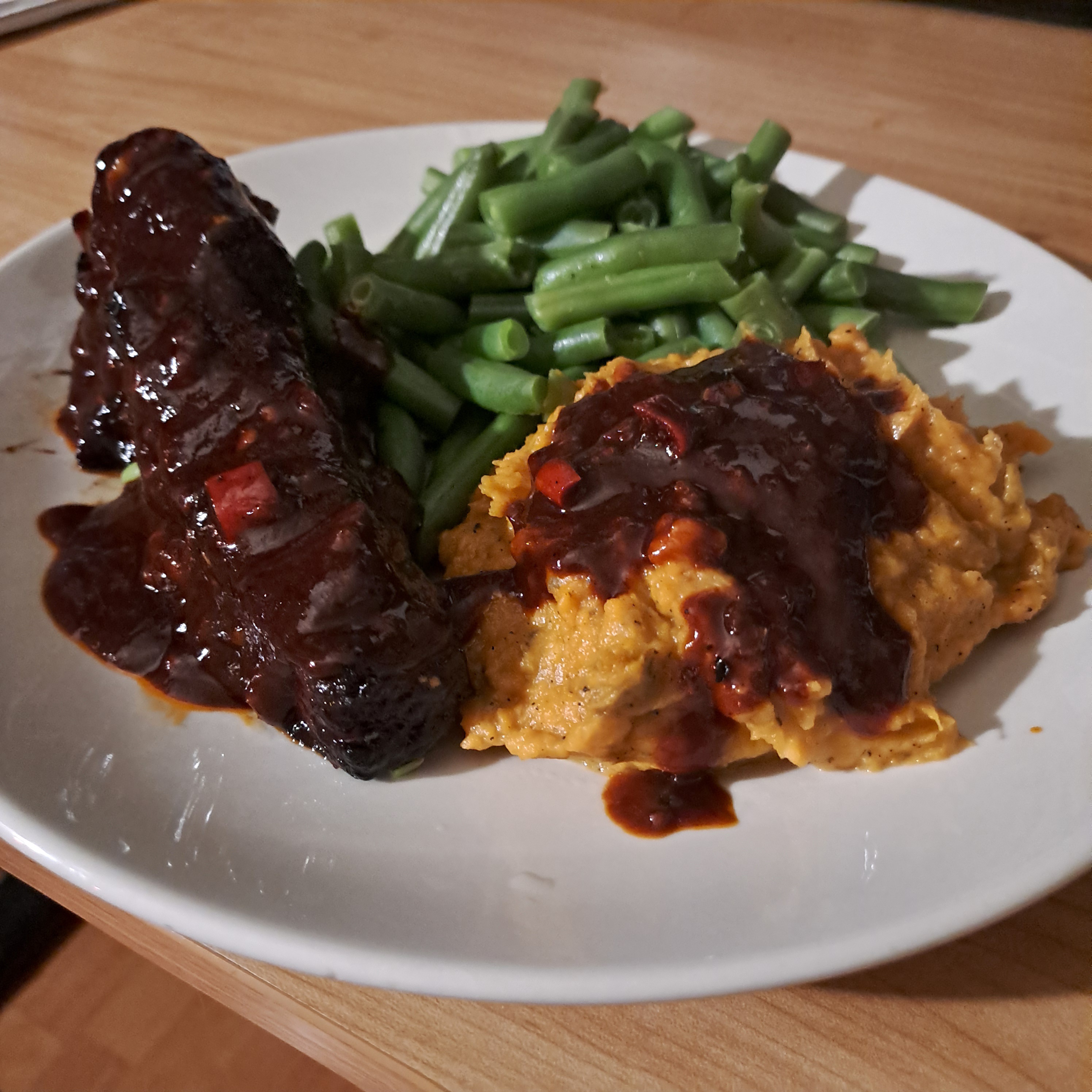 Delicious Roasted Pork Belly with Sweet Potato Mash