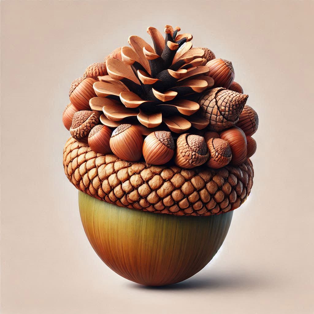 Feast Your Eyes on This AI-Created Acorn and Pine Cone Mashup