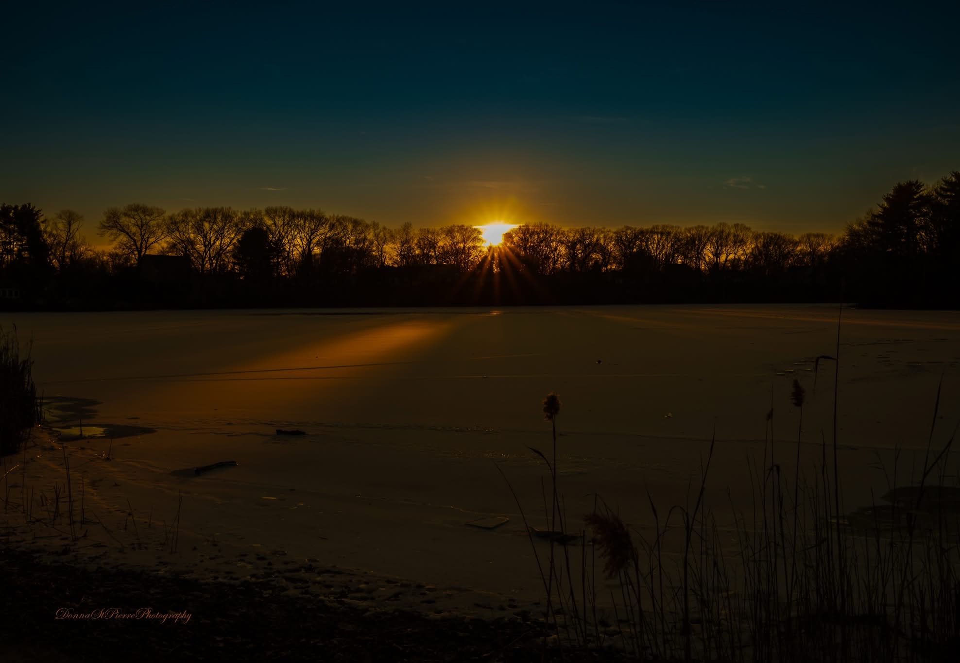 A Chilling Scene at the Frozen Lake