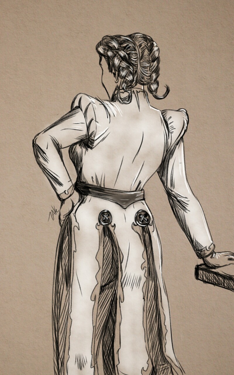 A Daily Sketch: The Instructor's Backside