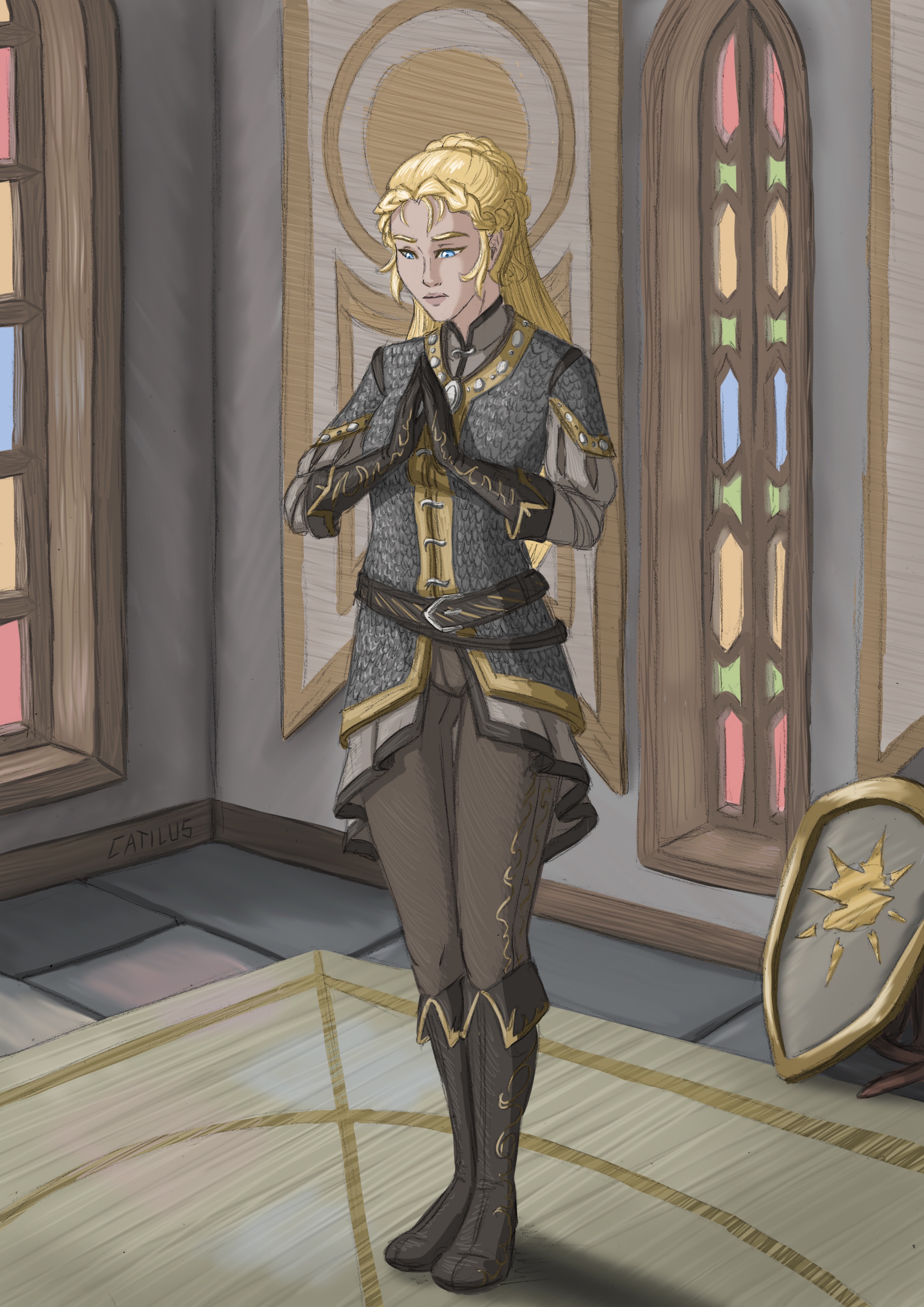 Meet Alexandra, the Human Light Cleric from D&D