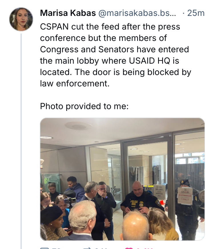 Wait, so Musk can just declare we’re not allowed in, and the police just go along with it?
