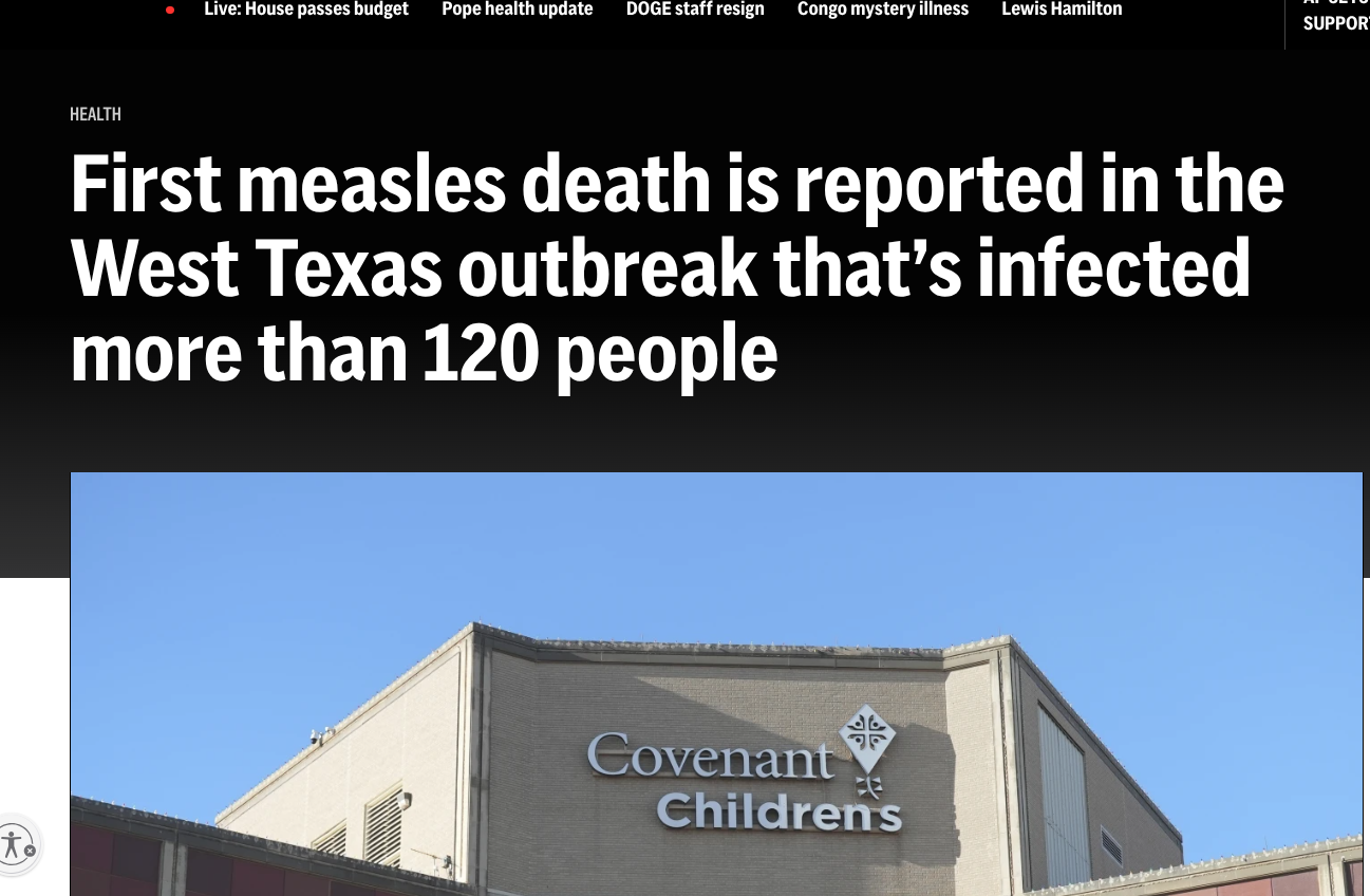 Urgent Call: First Measles Fatality in Texas