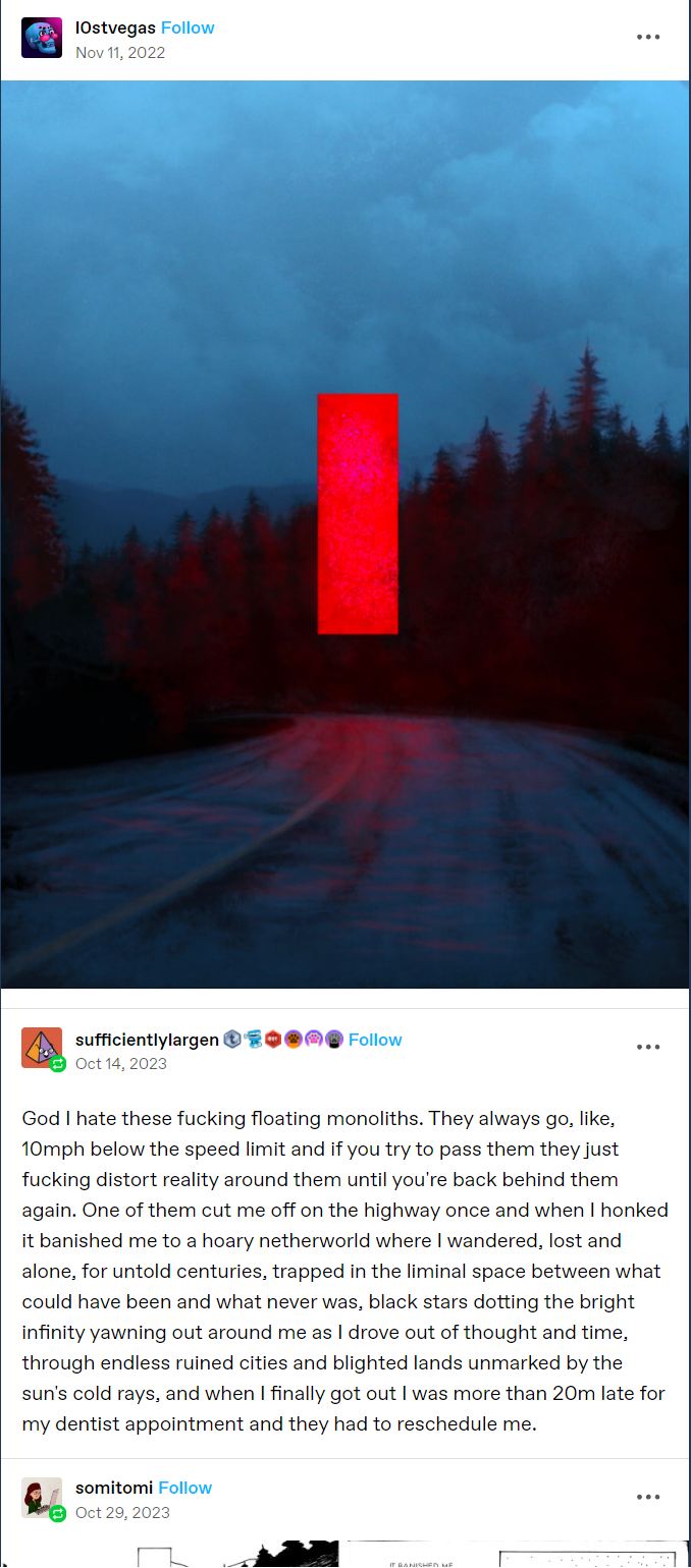 Those Infuriating Floating Monoliths