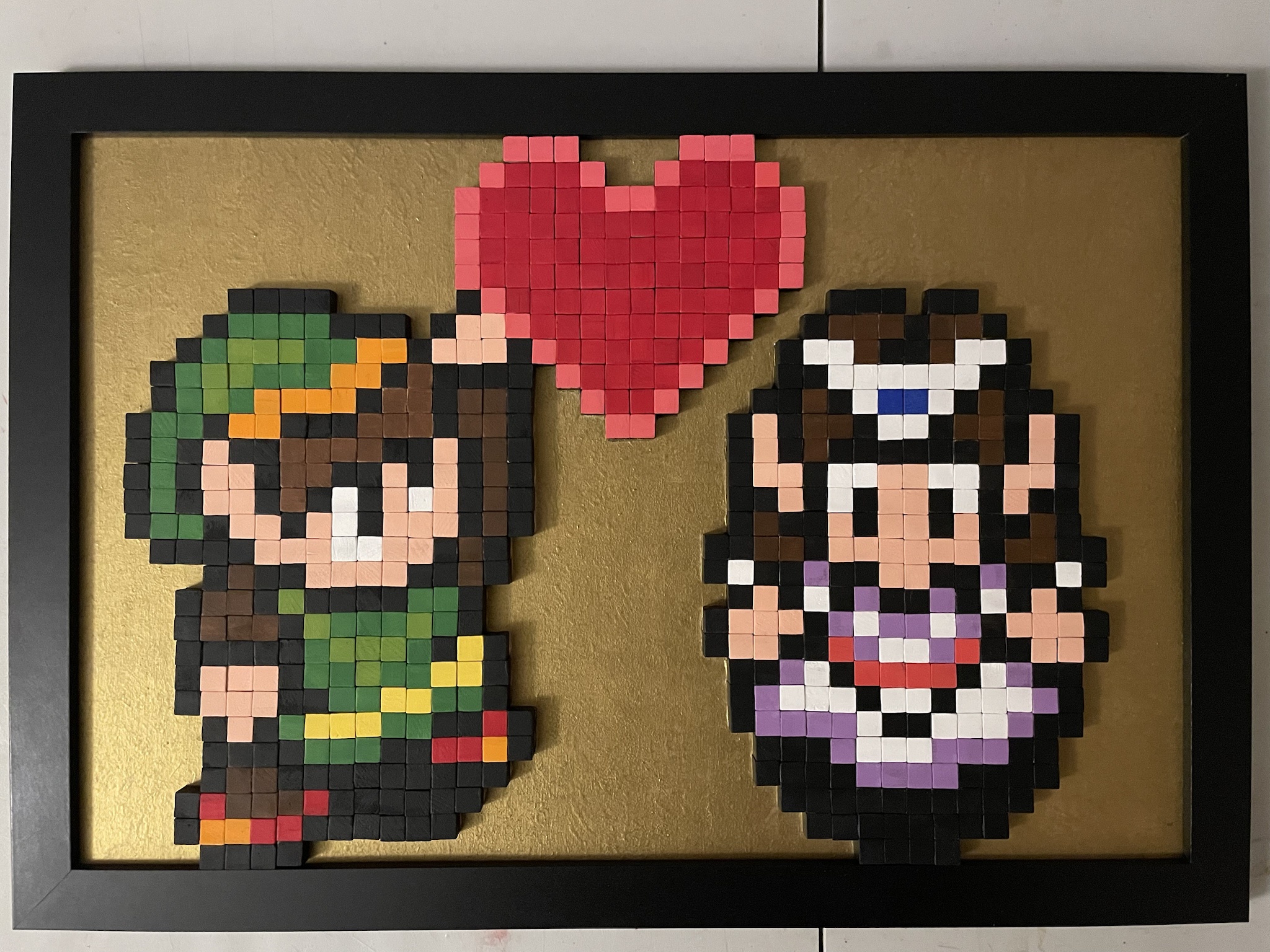Crafted a special pixel art piece for my wife this Christmas!