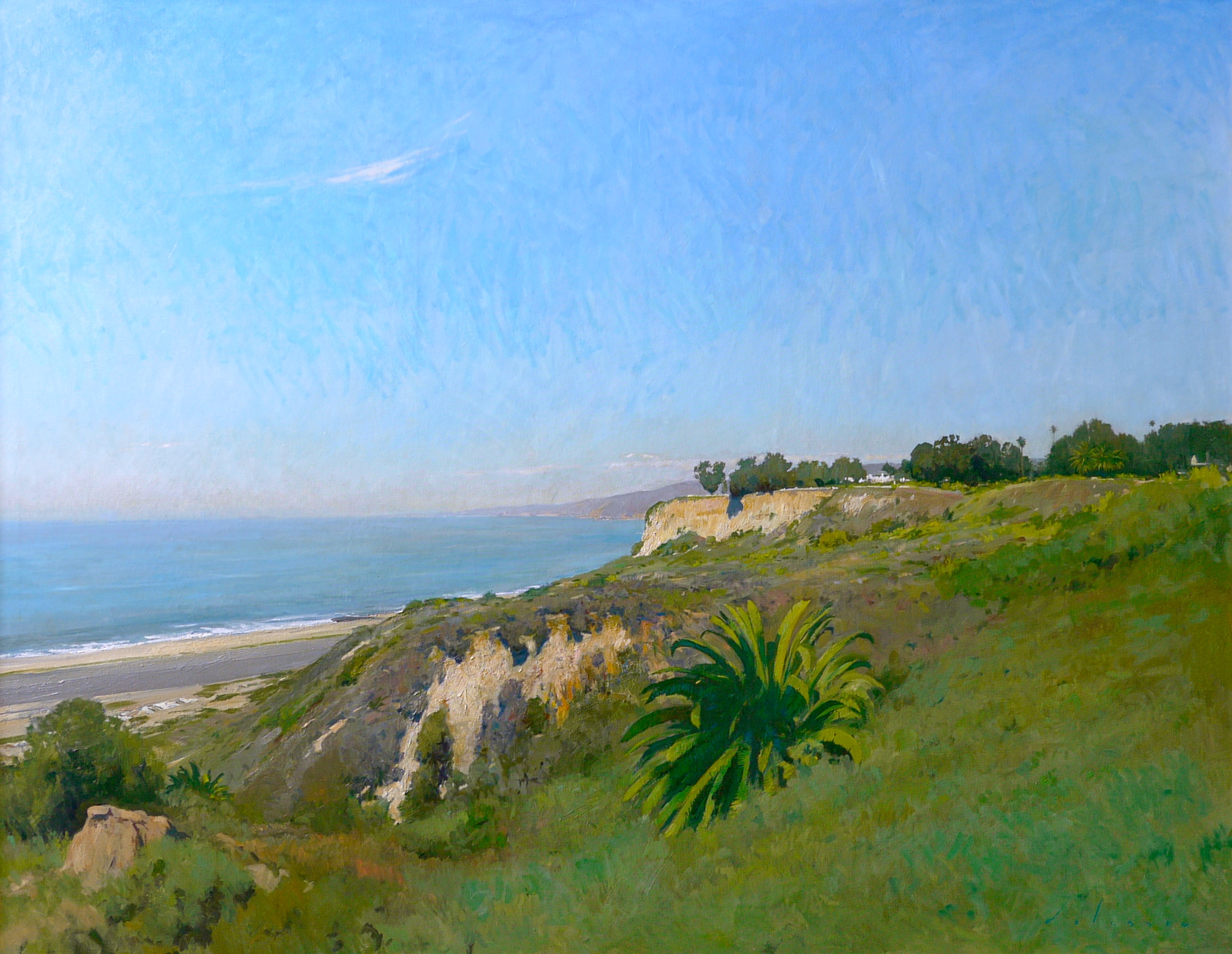 A Stunning Oil Painting of Pacific Palisades