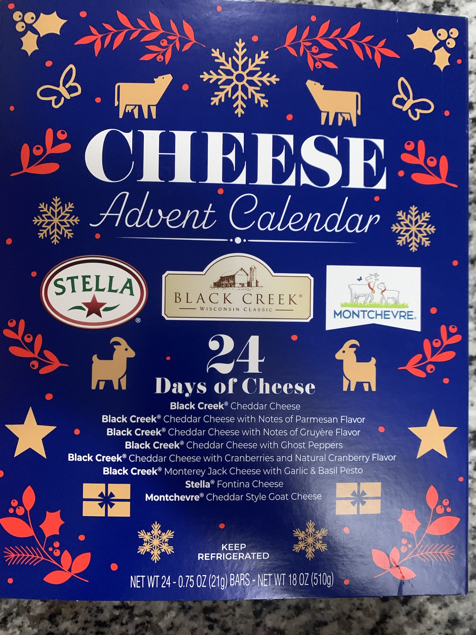 Cheese Advent Calendar: Day 1 Celebration