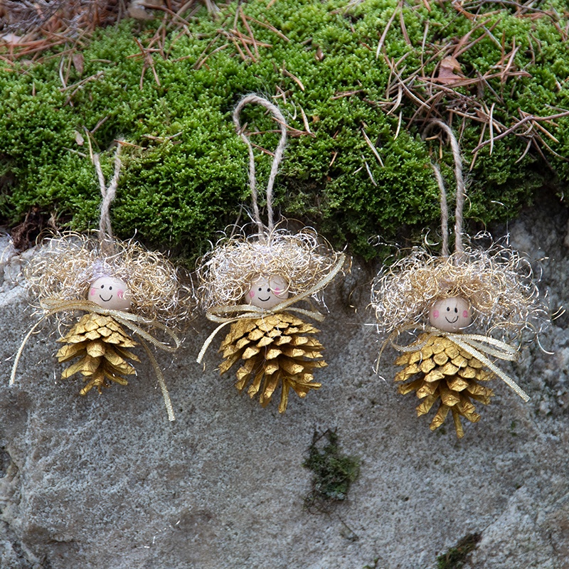 Behold the Pine Cone Angels!