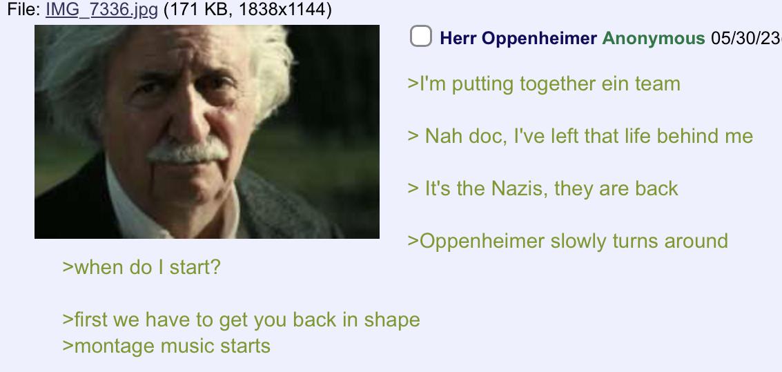 A Mysterious Encounter with Herr Oppenheimer