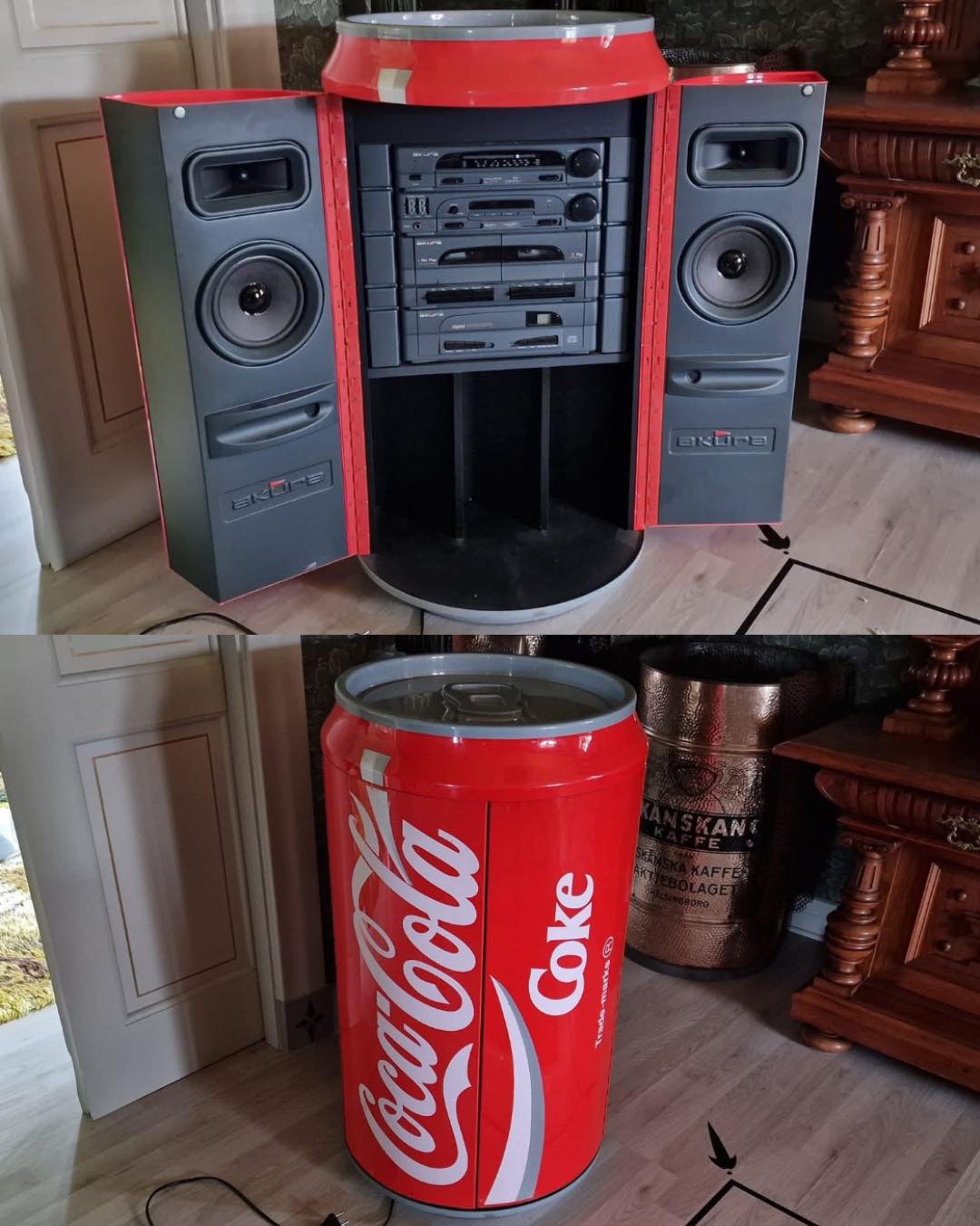 Throwback to the 1980s Akura Coca-Cola Stereo System