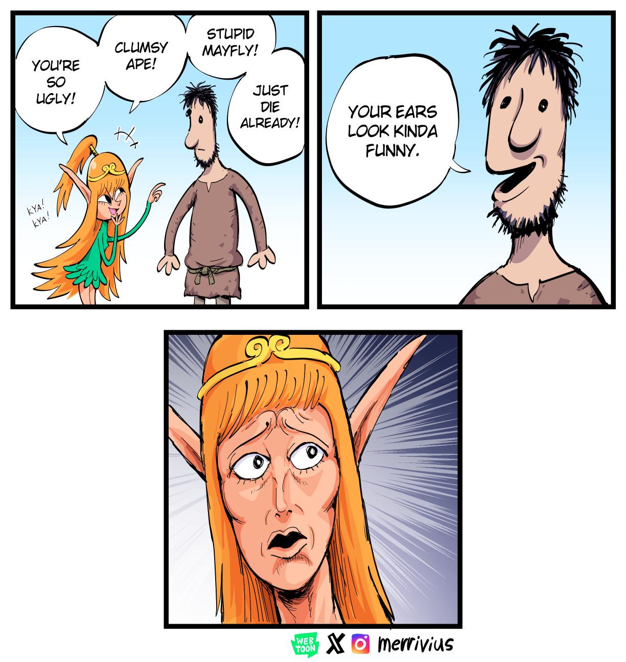 A Hilarious Elf Comic by Merrivius
