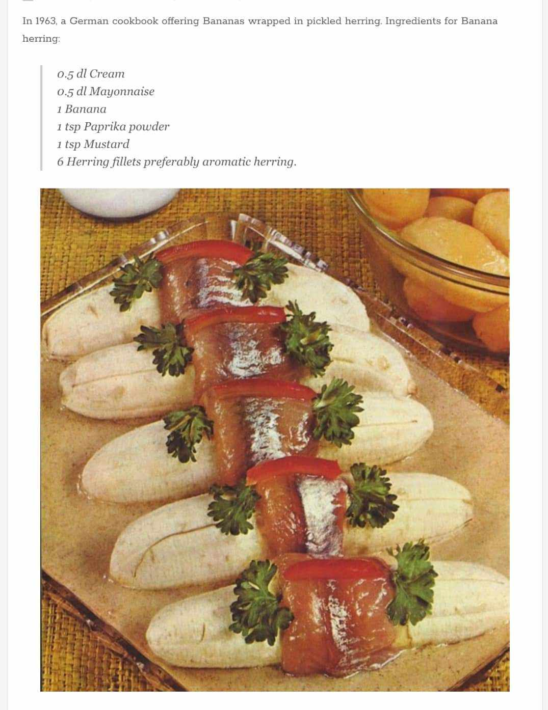 The Unique Aroma of Herring