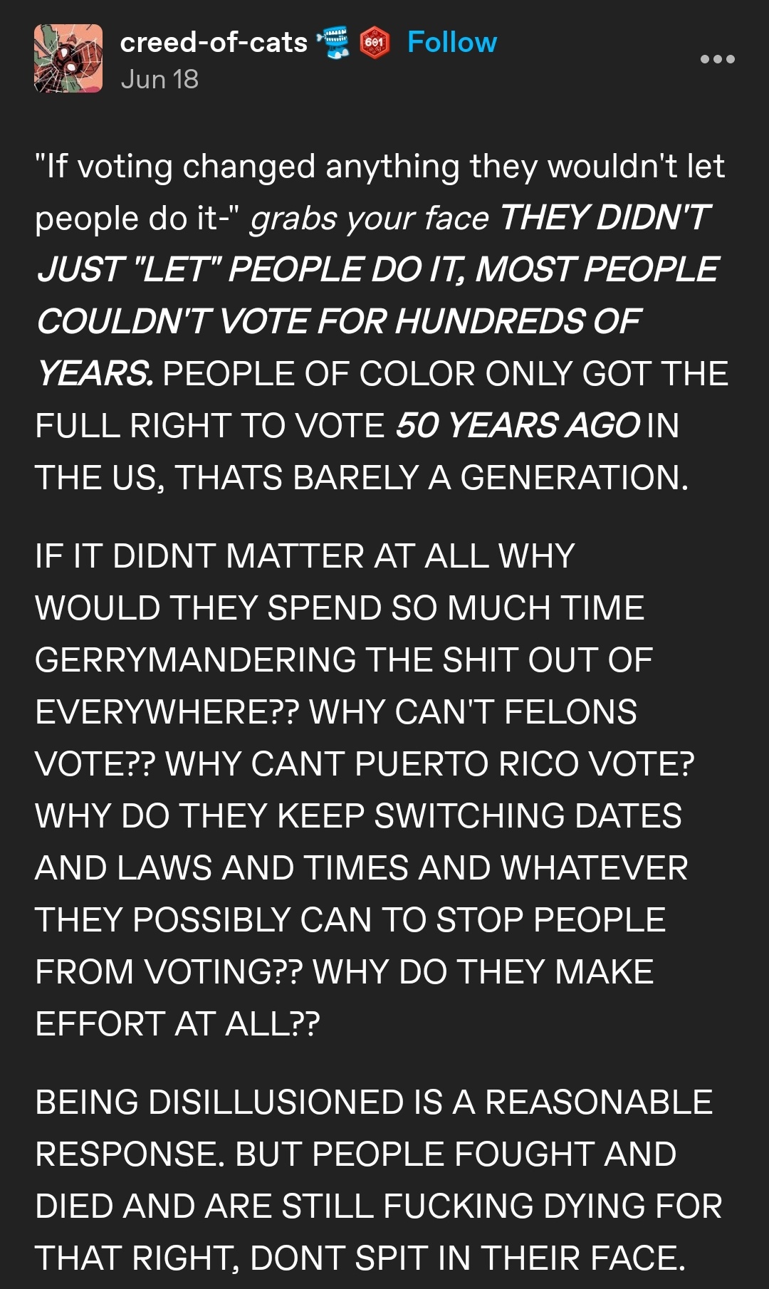 Spreading the Word Again: Please Vote and Inspire Others to Do the Same!