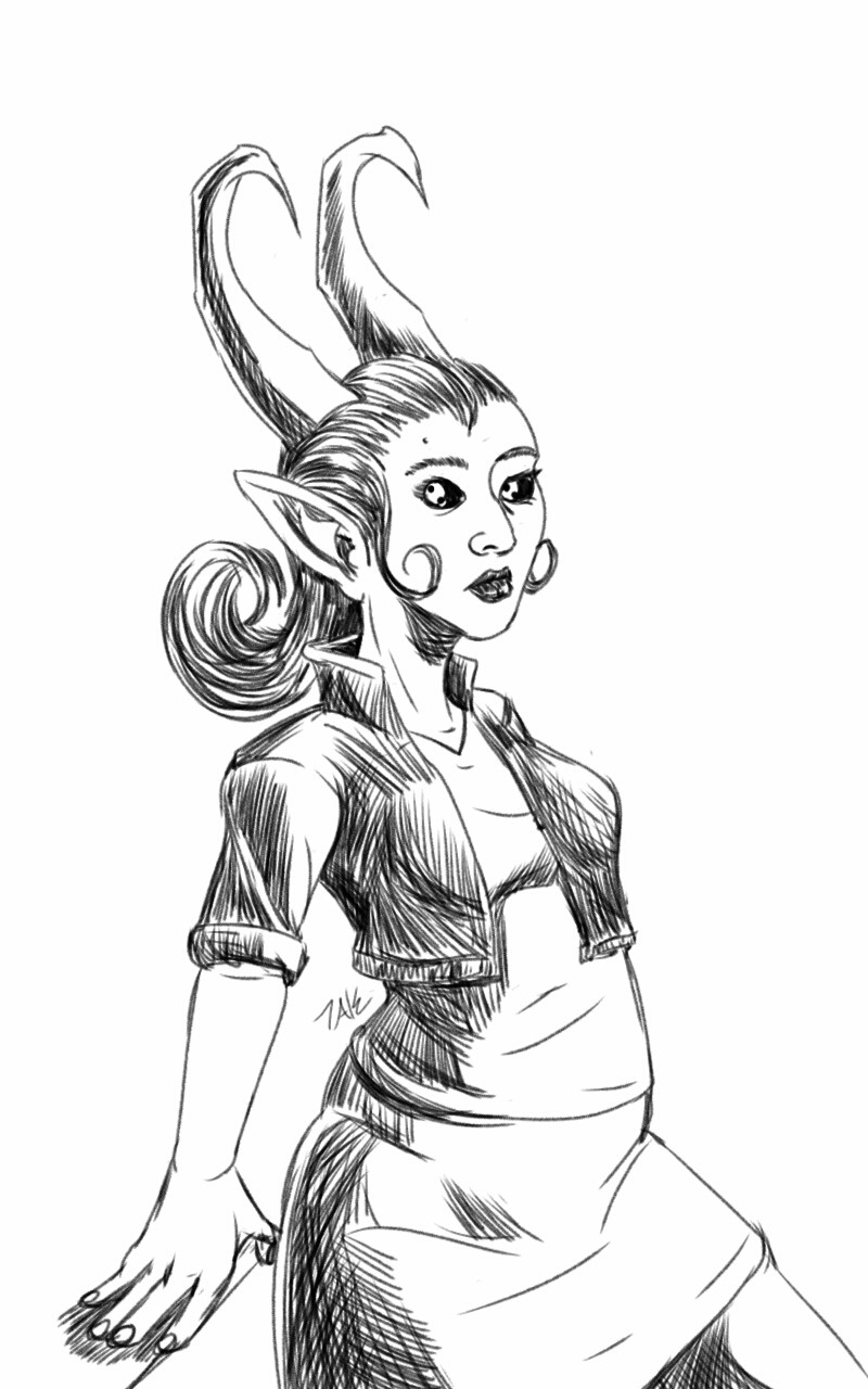 Daily Sketch Featuring Layla