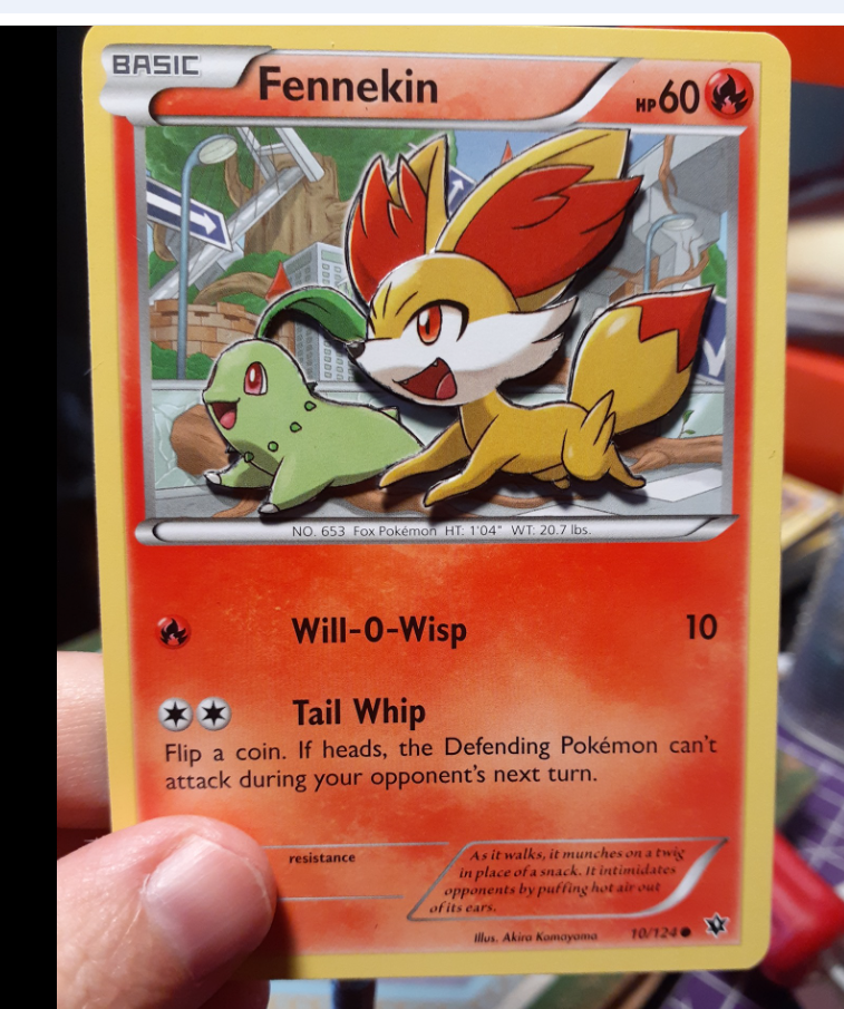 In Progress: 3D Pokemon Card of Fennekin