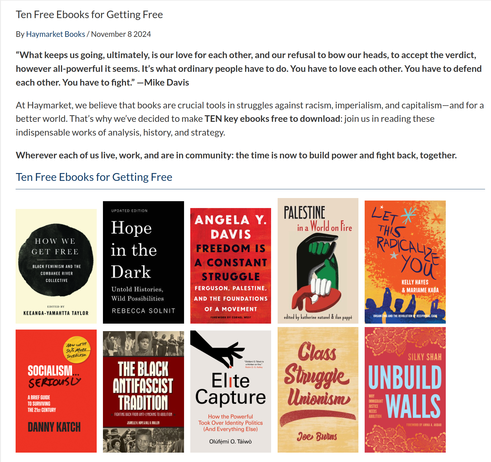 Join the movement: pick up some books and resist!