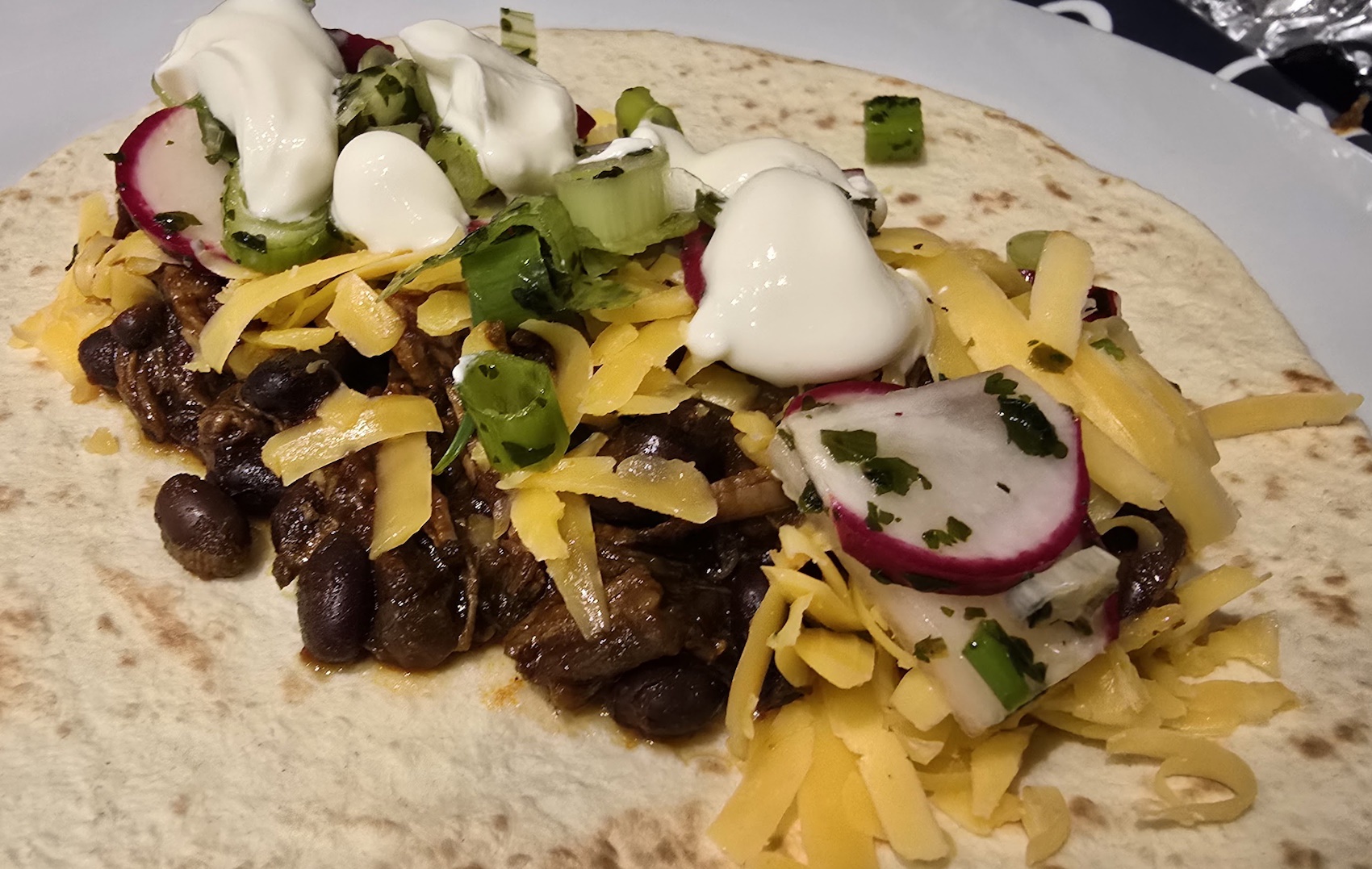 A Flavor Explosion: Beef Brisket Burrito with Ancho Chili and More