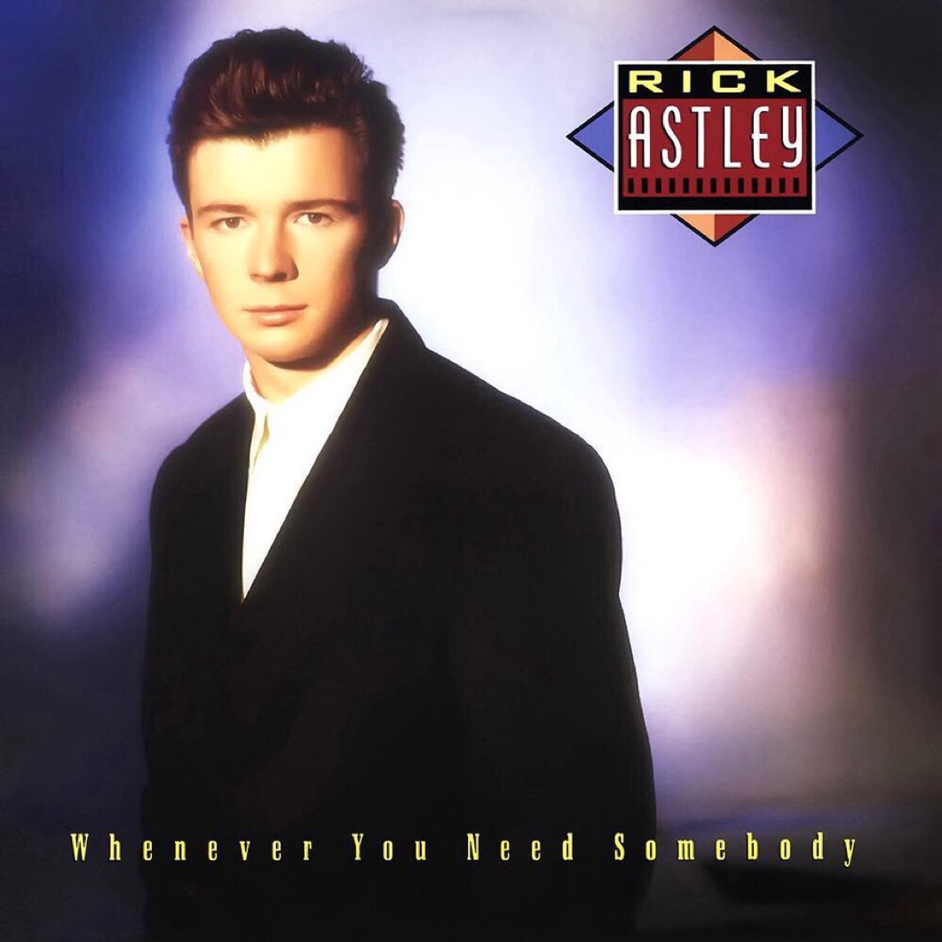 Celebrating 37 years since Rick Astley's debut album 'Whenever You Need Somebody'