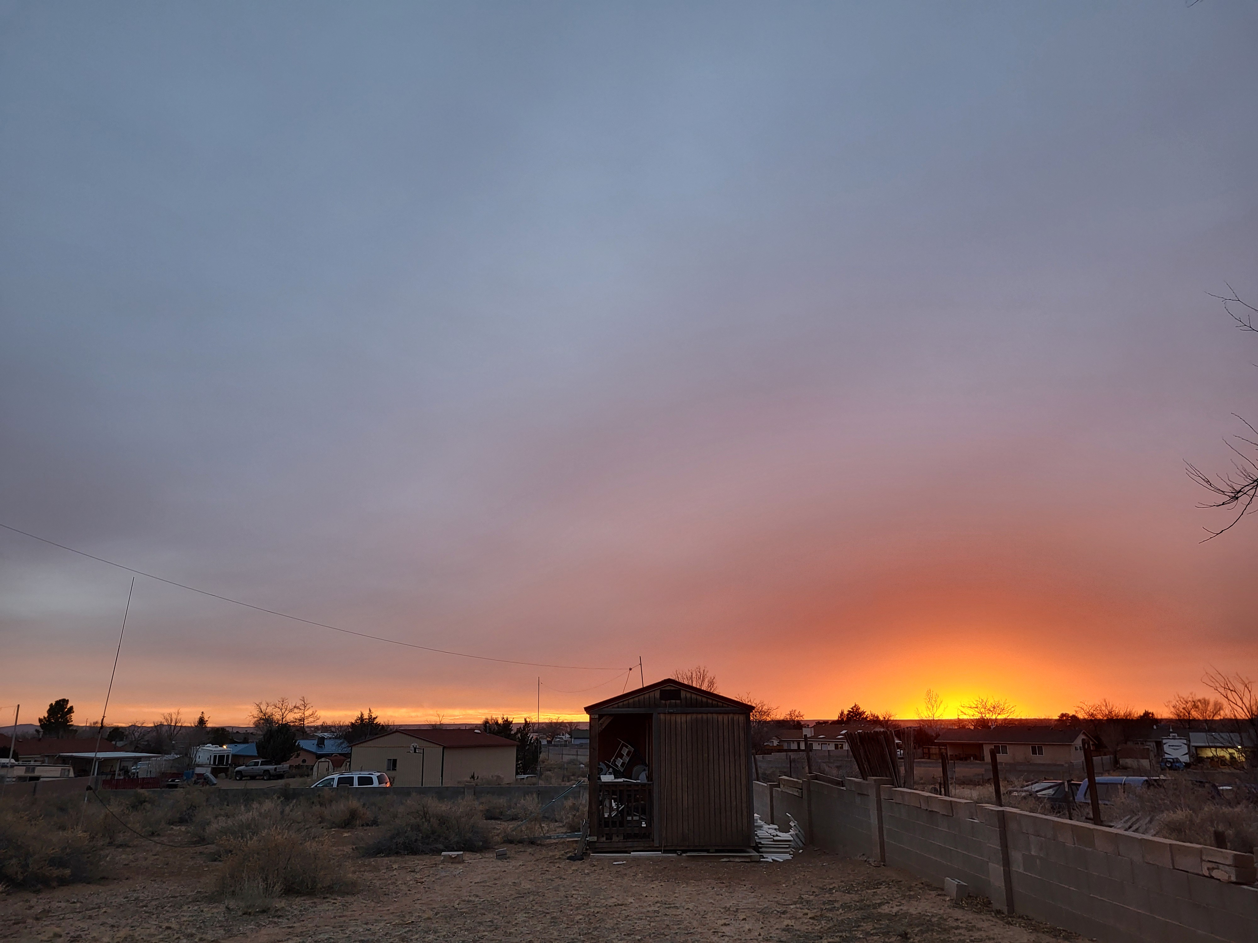 Breathtaking Sunset in Rio Rancho, NM on January 25, 2025