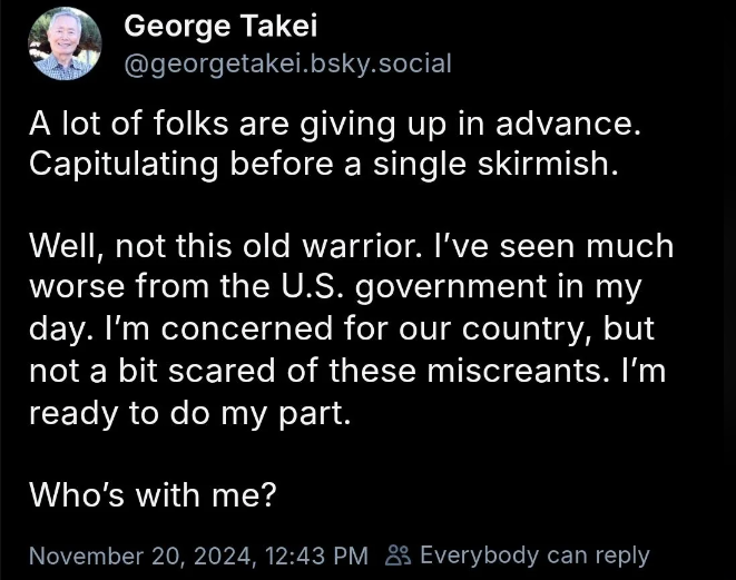 George Strikes Again: On Point as Always