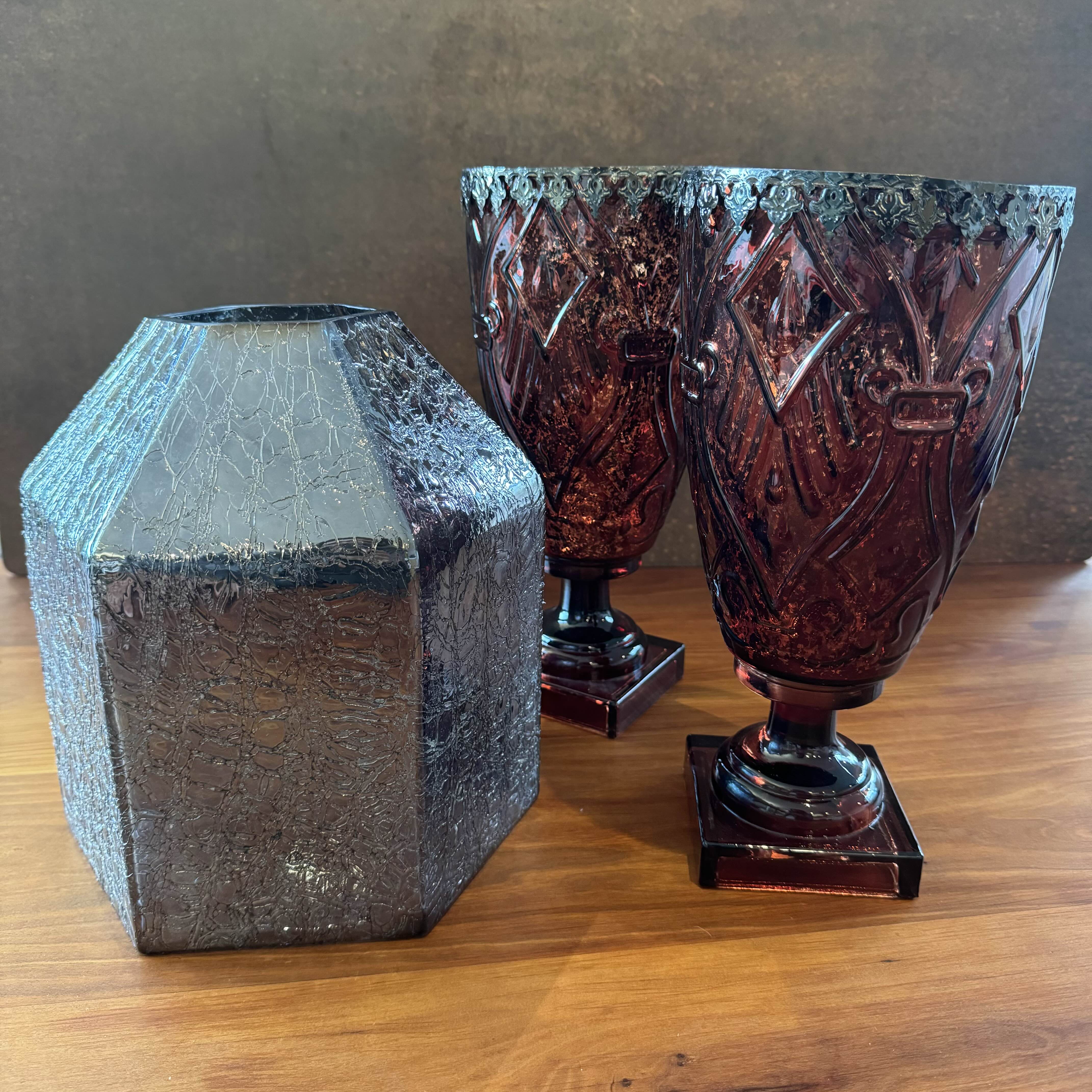 A Stunning Trio: Set of 3 Beautiful Vases