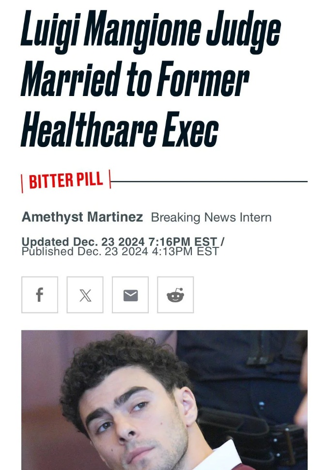 Meet Luigi Mangione: the judge married to a former healthcare executive