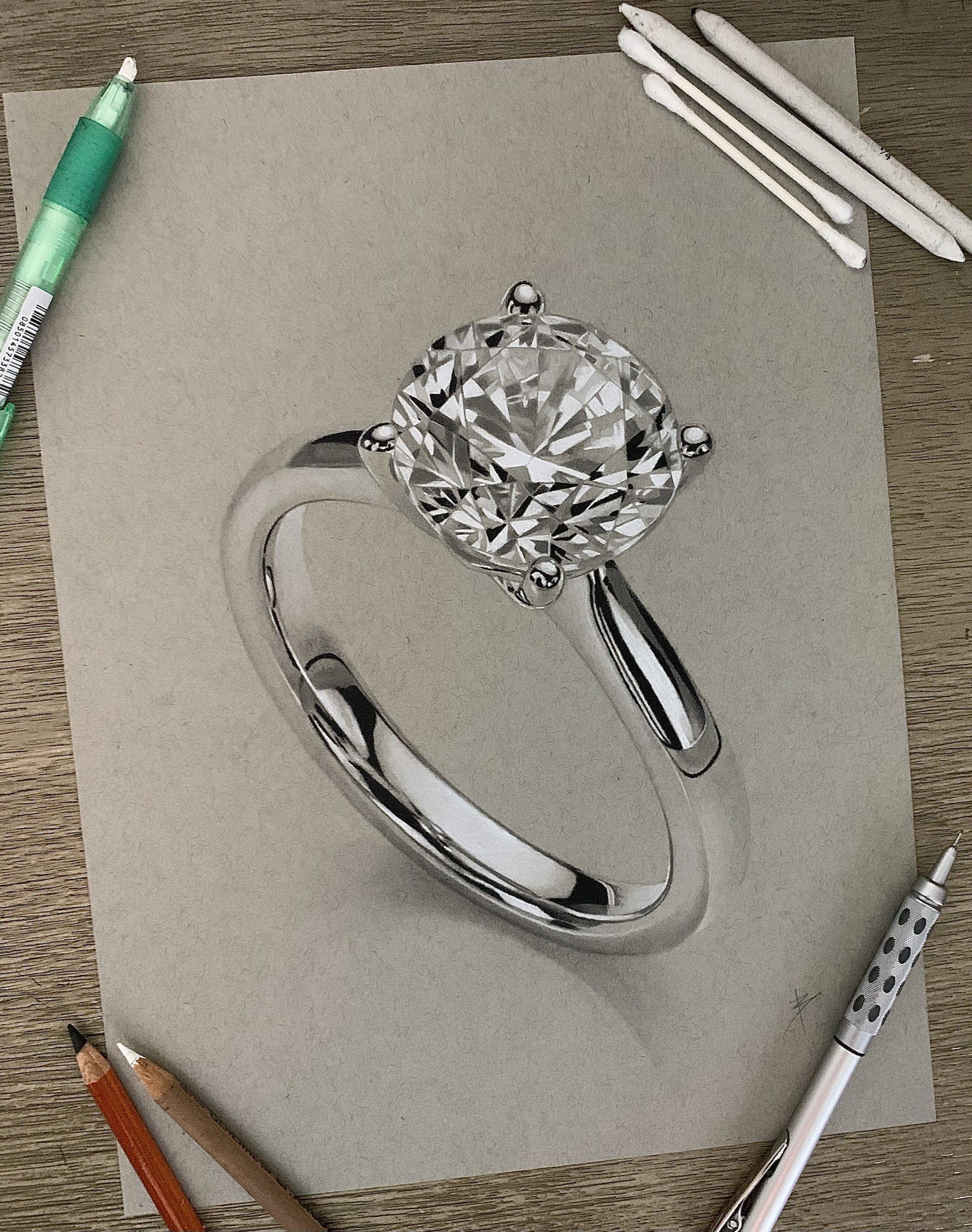 A Creative Sketch of a Ring