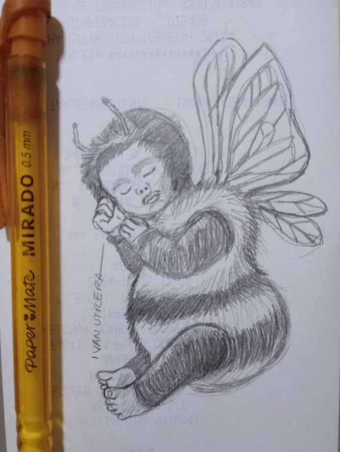 Just a Bee Being a Bee