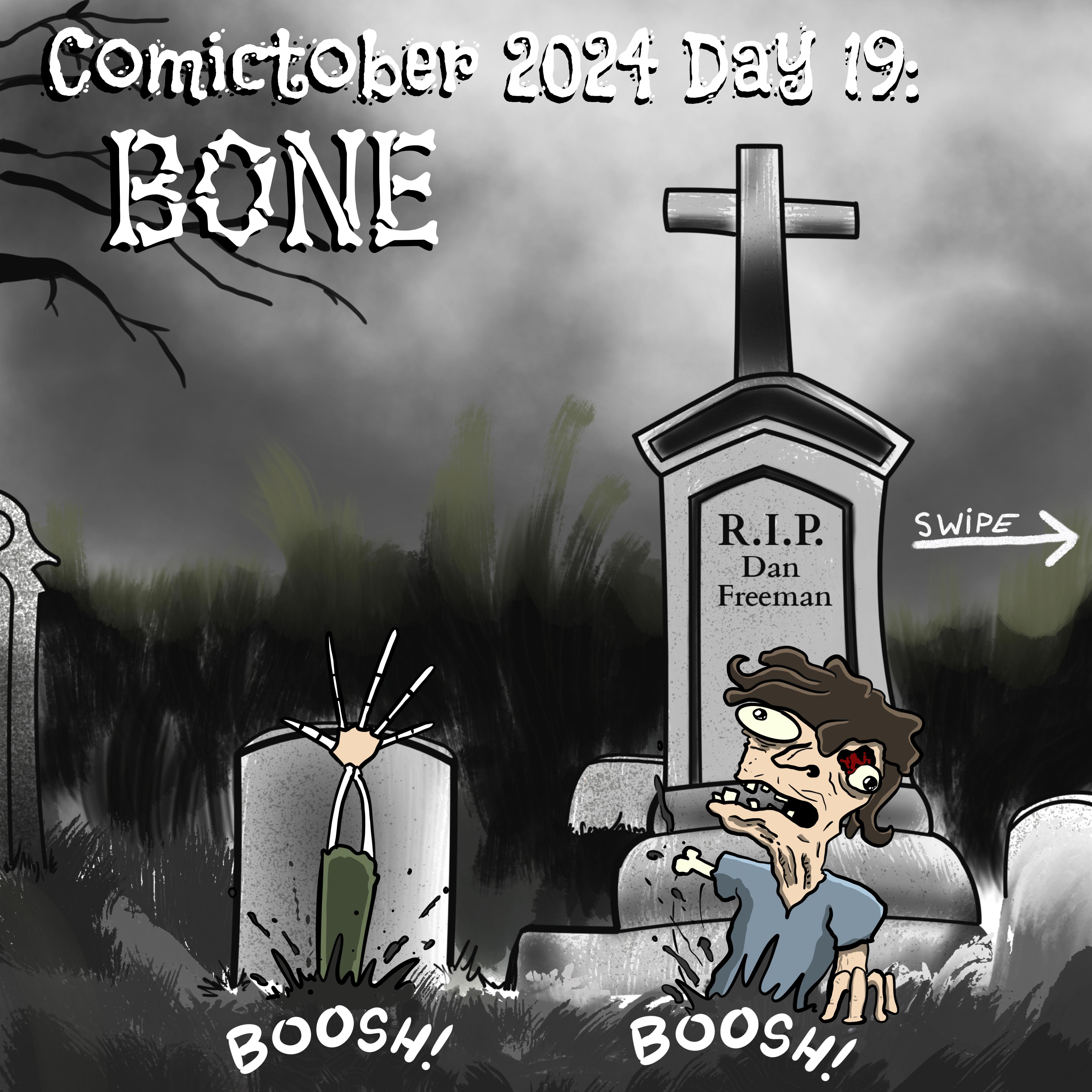 Comictober 2024 Day 19: Featuring Bone (Original Content with 8 images)