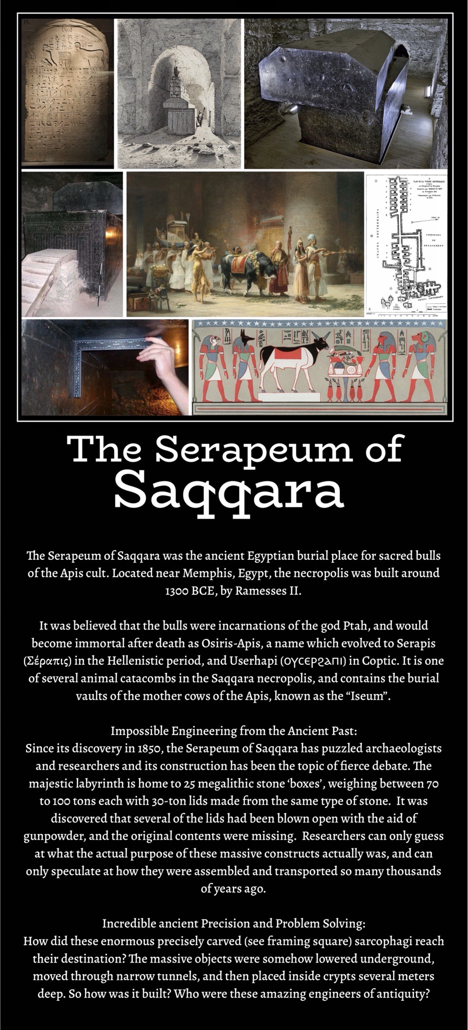 Exploring the Mysteries of the Serapeum of Saqqara