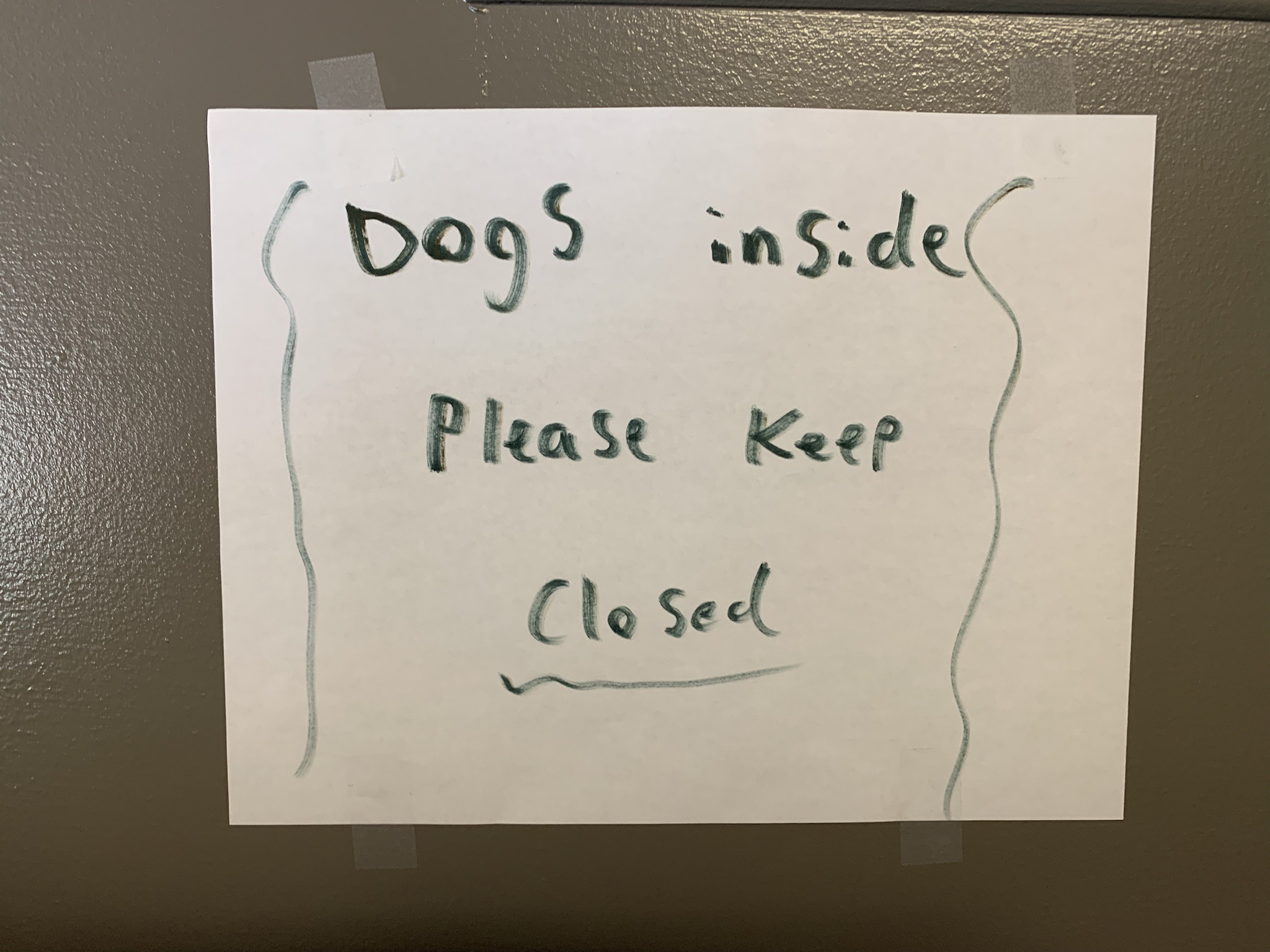 No Zombies Allowed Beyond This Door!