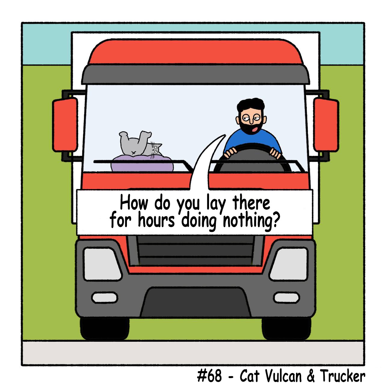 Meet the Dynamic Duo: Cat Vulcan and Trucker #68