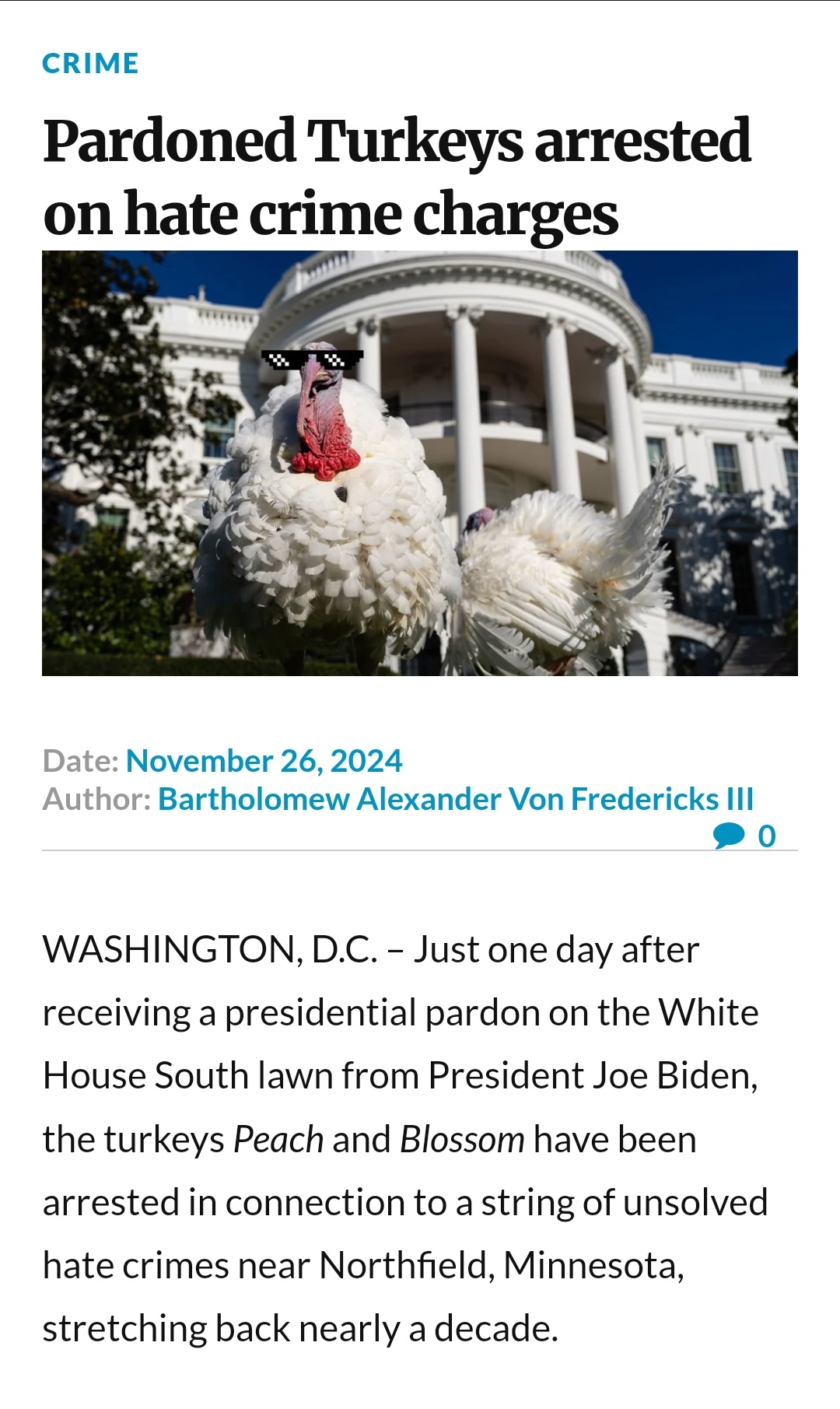 Suspicious activity: Is there some fowl play afoot?