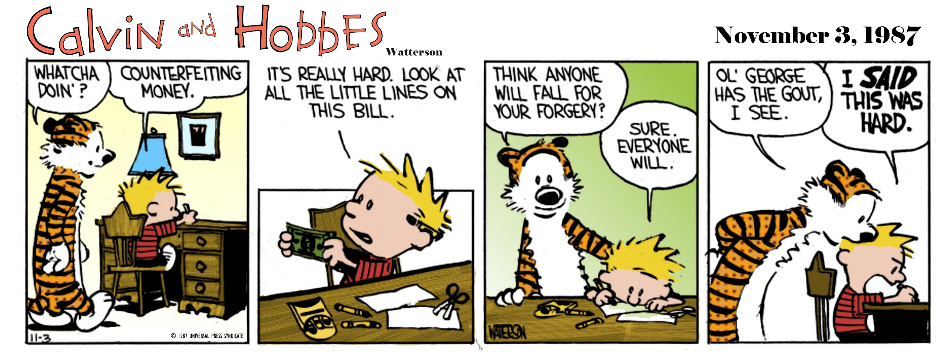 Calvin and Hobbes: The Great Counterfeit Adventure