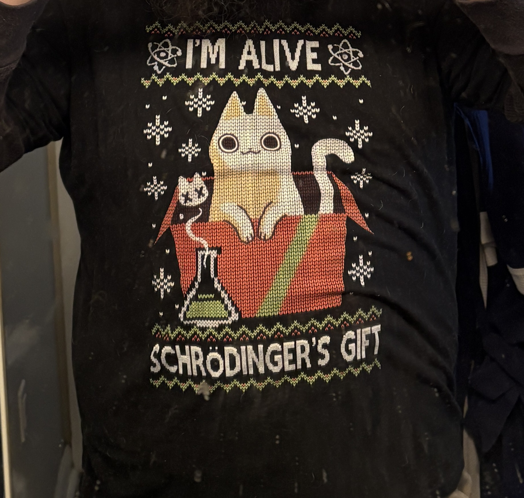 Finally Rocking My Christmas Gift While Sharing Some Scrhödinger Wisdom