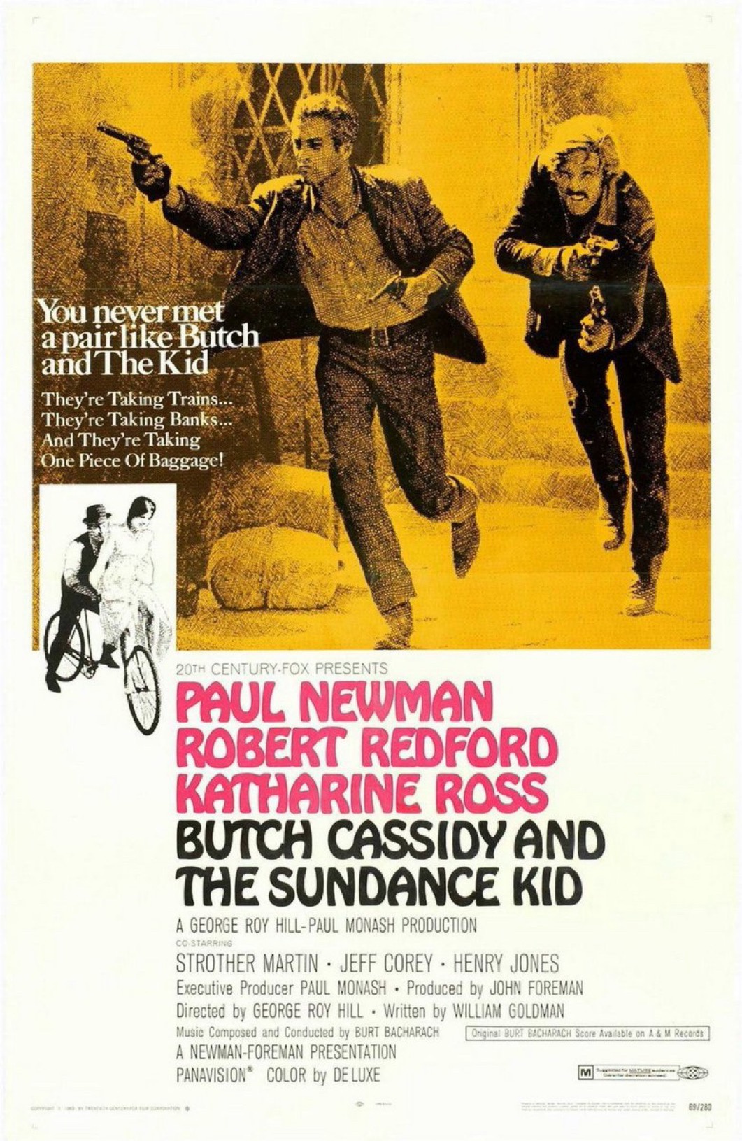 Celebrating 55 years since the iconic premiere of 'Butch Cassidy and the Sundance Kid' featuring Paul Newman and Robert Redford!
