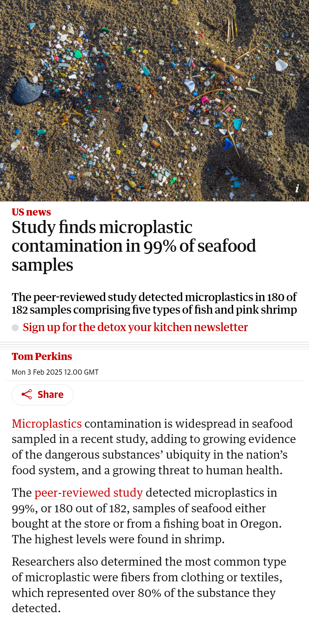 Microplastic Contamination: A Reality We Can't Escape